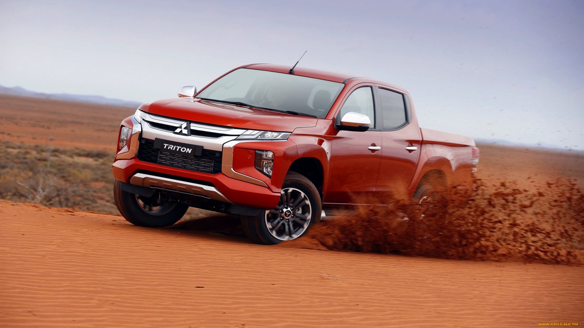 2019, mitsubishi, triton, l200, автомобили, mitsubishi, пустыня, пикап, новый, японские, triton, красный