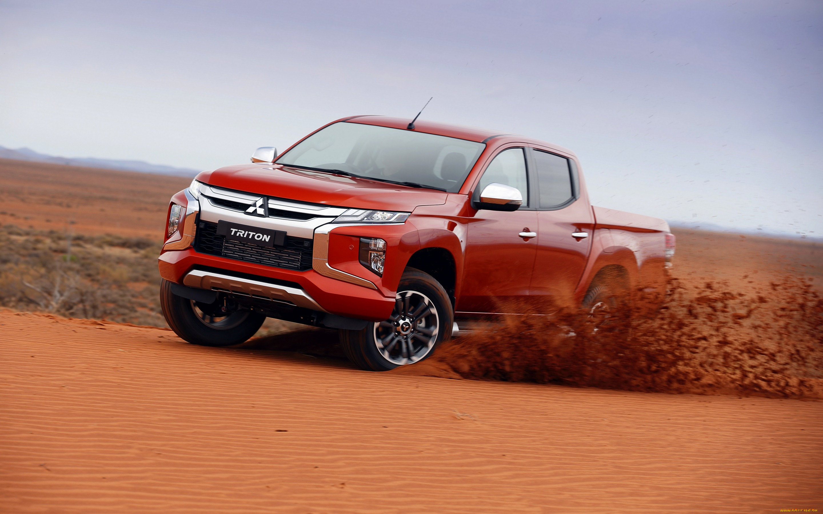 2019, mitsubishi, triton, l200, автомобили, mitsubishi, пустыня, пикап, новый, японские, triton, красный