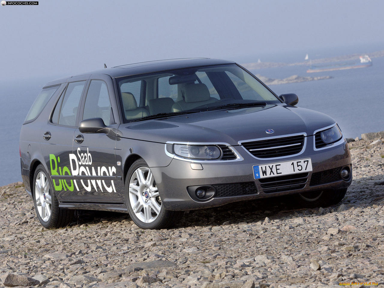 saab, estate, bio, power, 2006, автомобили