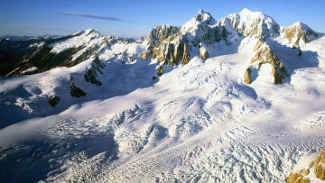 Картинка природа горы пики снега