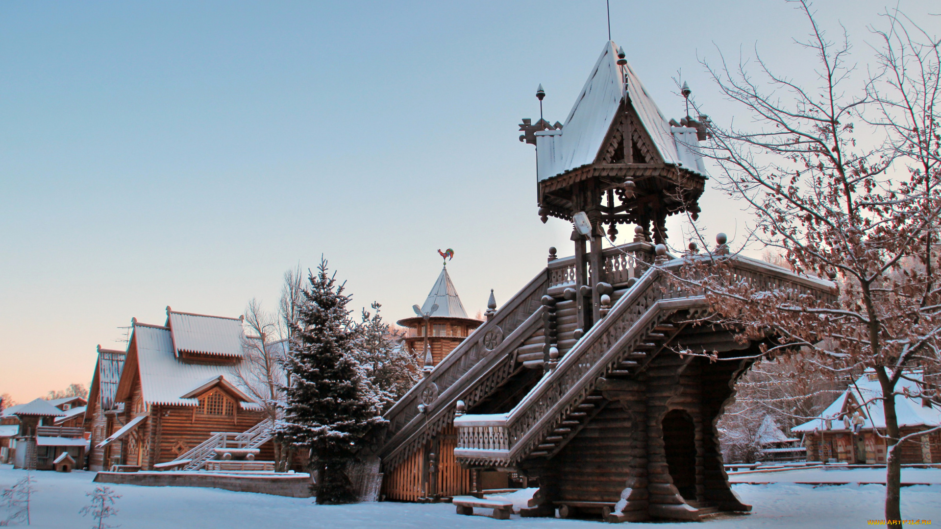 россия, , , санкт-петербург, павловск, города, санкт-петербург, , петергоф, , россия, беседка, дома, снег, павловск, зима