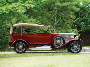Картинка автомобили классика 1929г красный tourer ac acedes-magna