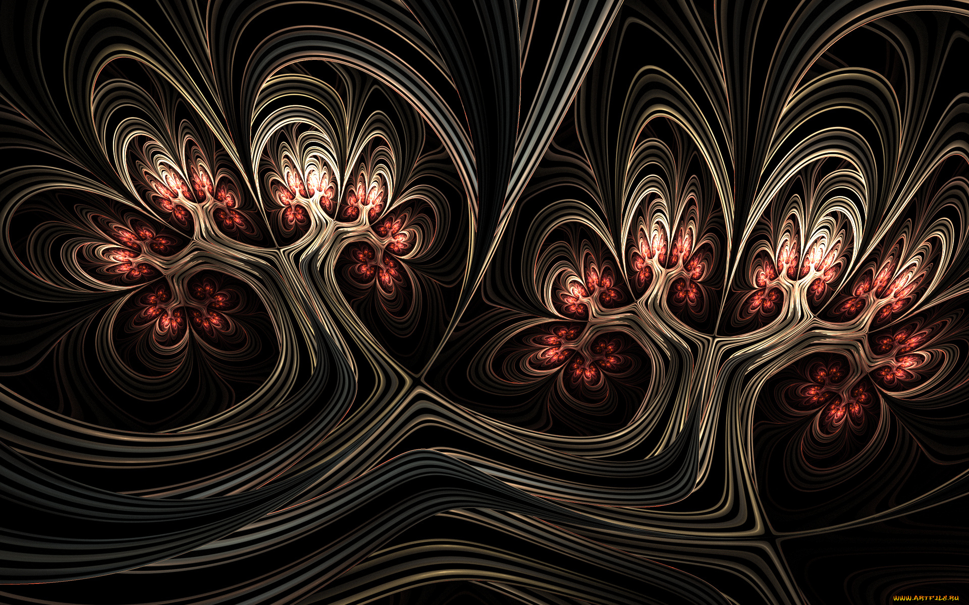 3д, графика, фракталы, , fractal, узор, фон, цвета