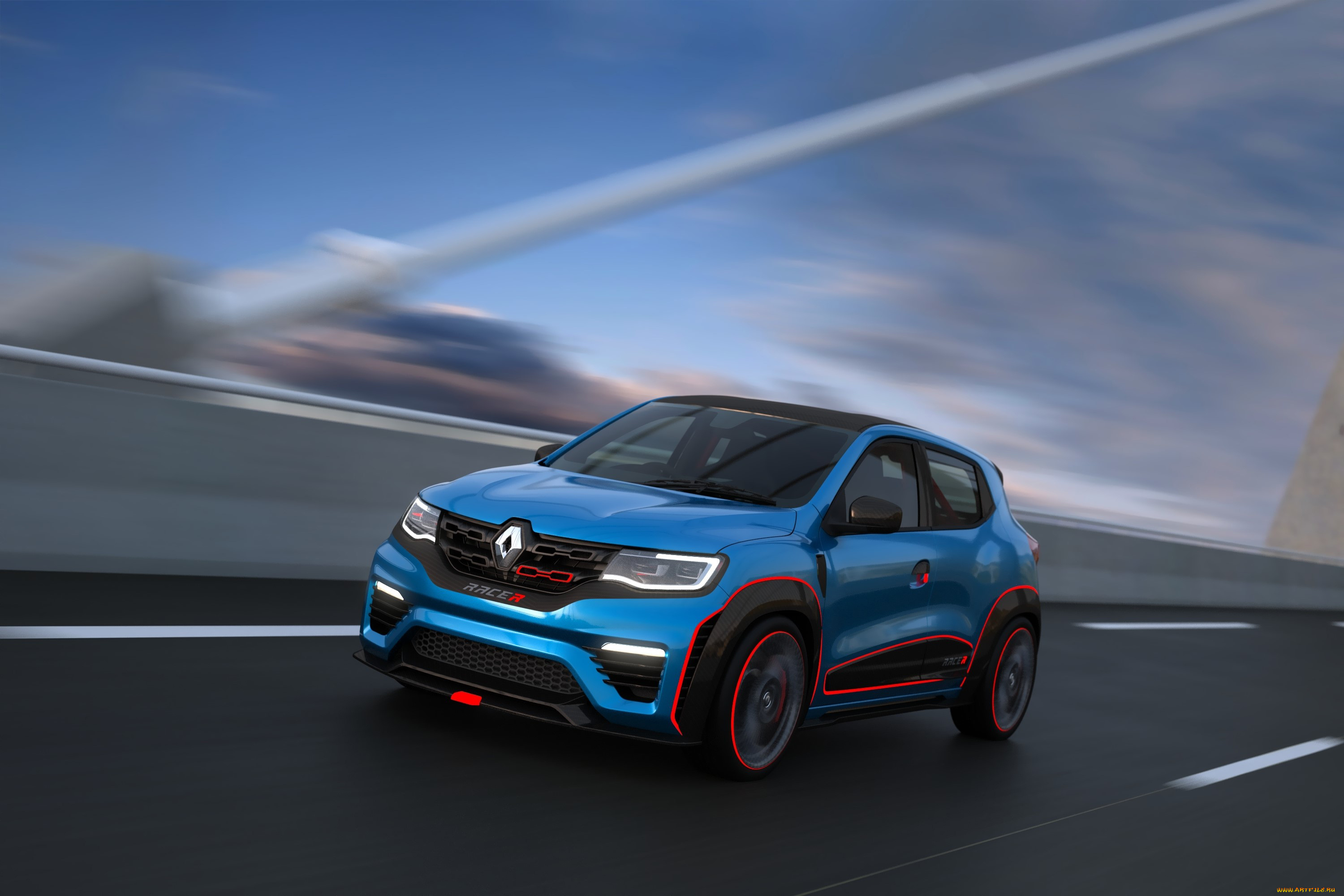 автомобили, renault, kwid, racer, concept, 2016г