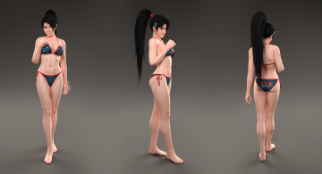 Картинка 3д+графика аниме+ anime взгляд фон девушка