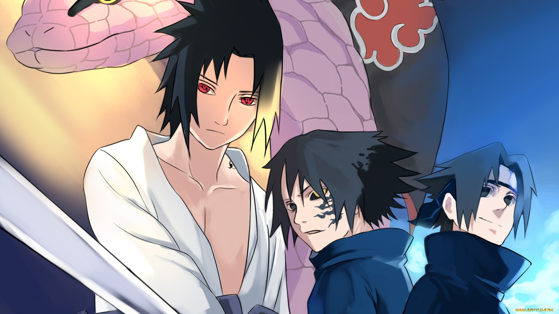 аниме, naruto, uchiha, sasuke