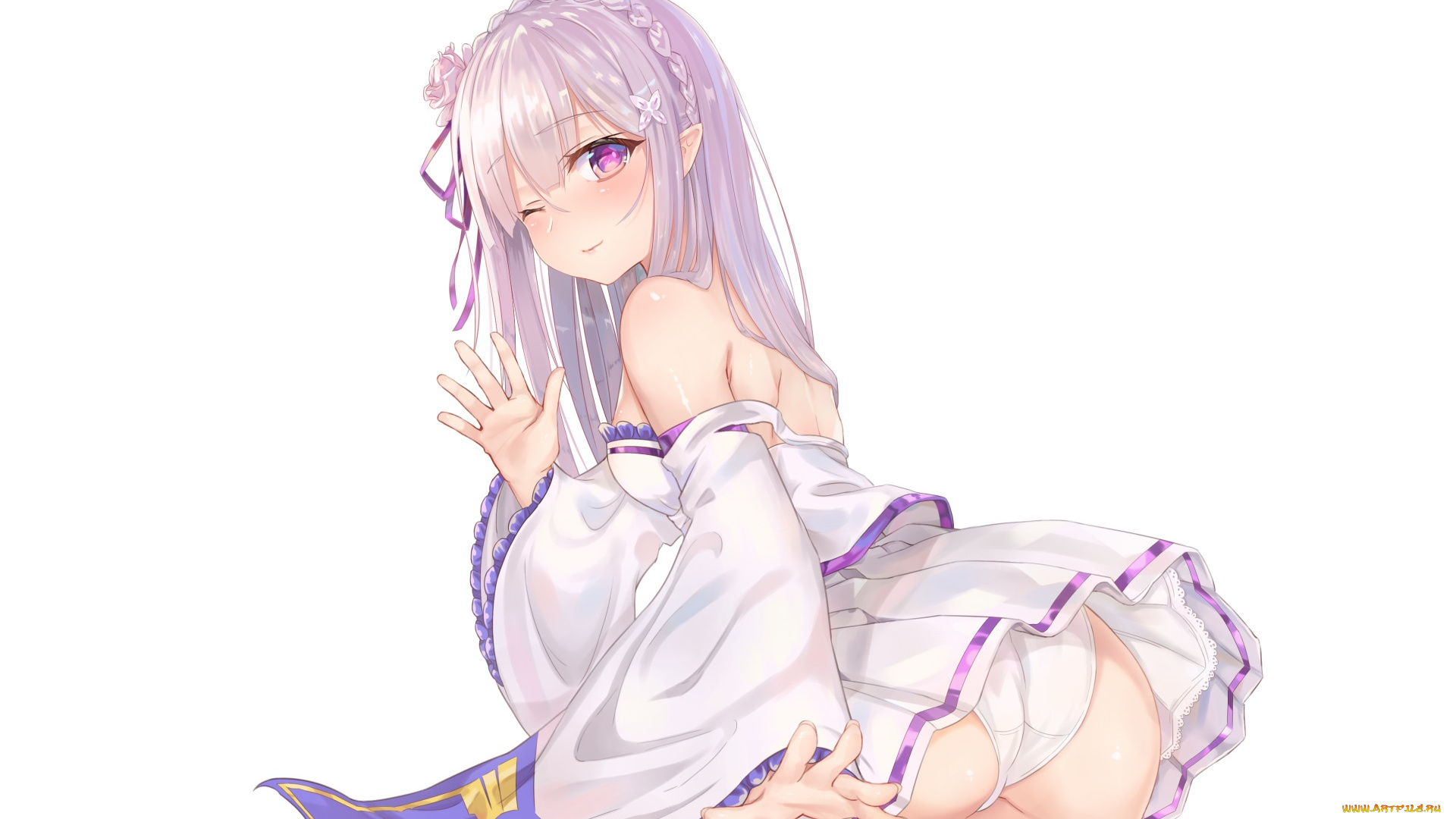 аниме, re, , zero, kara, hajimeru, isekai, seikatsu, эмилия