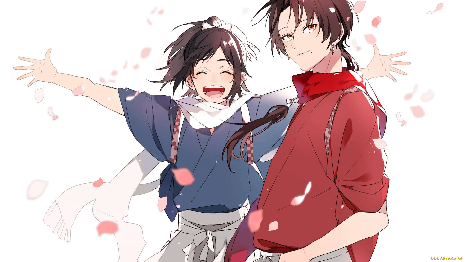 аниме, touken, ranbu, yamato-no-kami, yasusada, kashuu, kiyomitsu