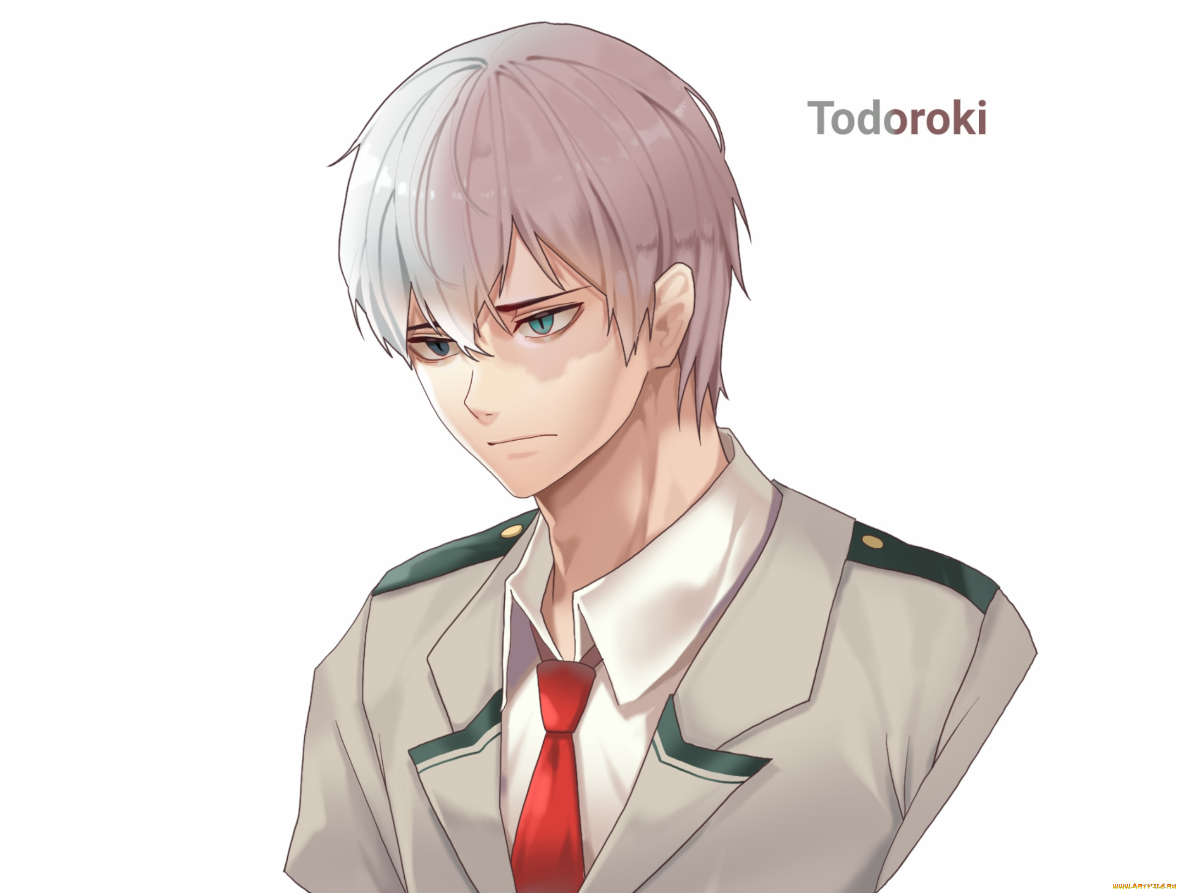 аниме, boku, no, hero, academia, todoroki, shouto