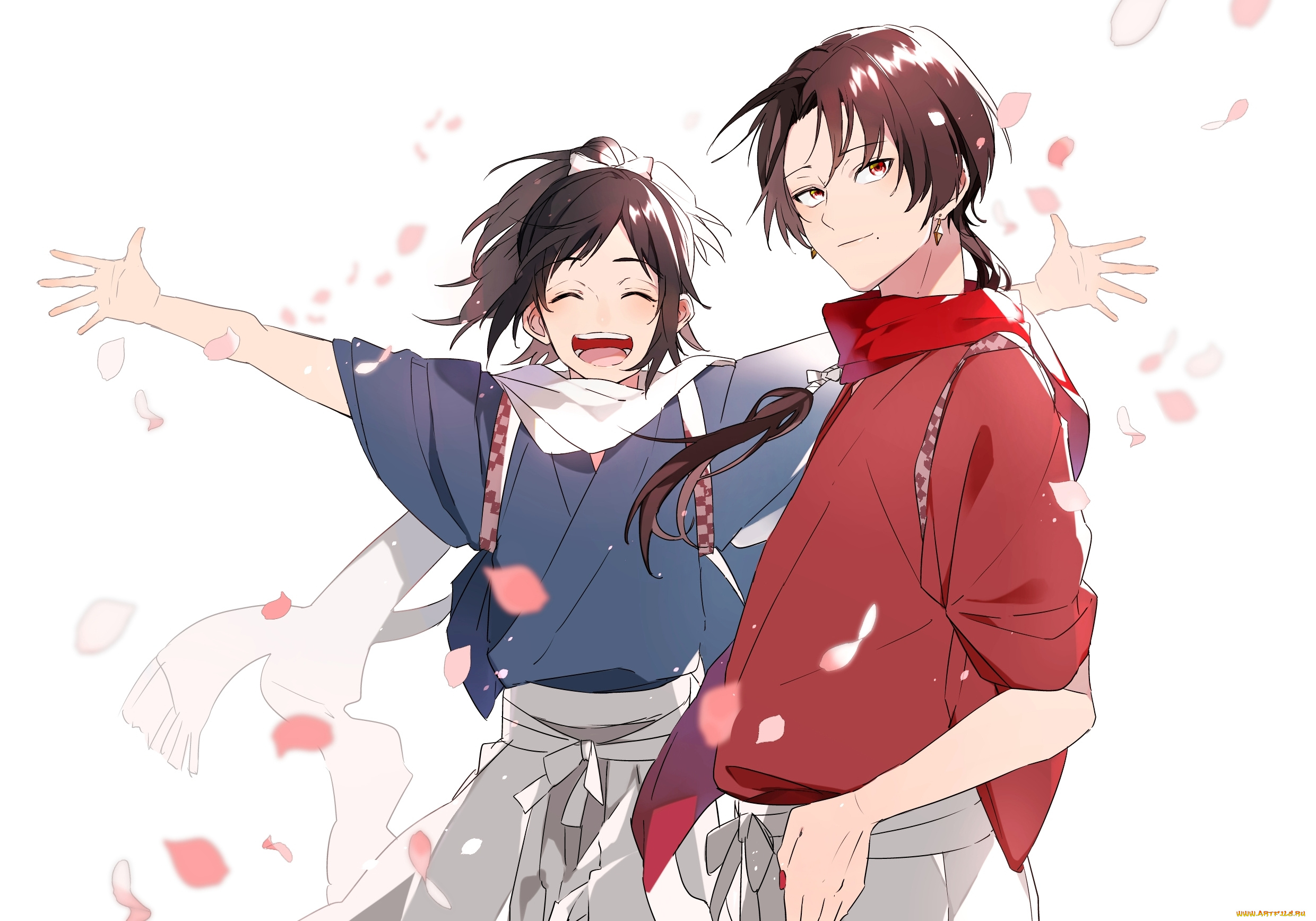 аниме, touken, ranbu, yamato-no-kami, yasusada, kashuu, kiyomitsu