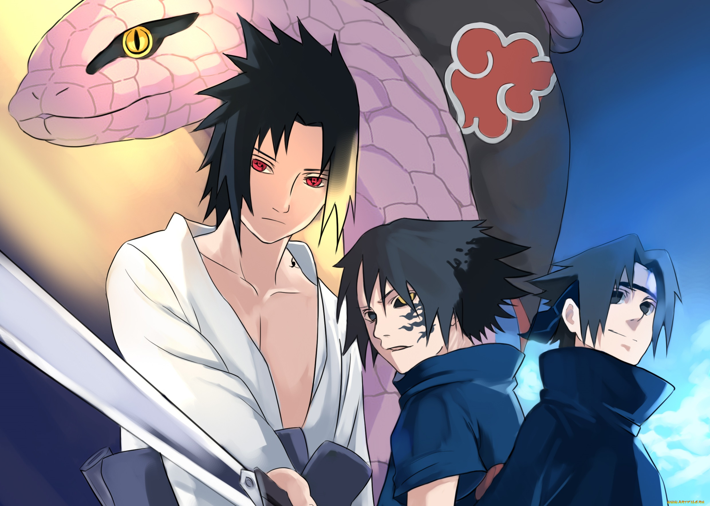 аниме, naruto, uchiha, sasuke