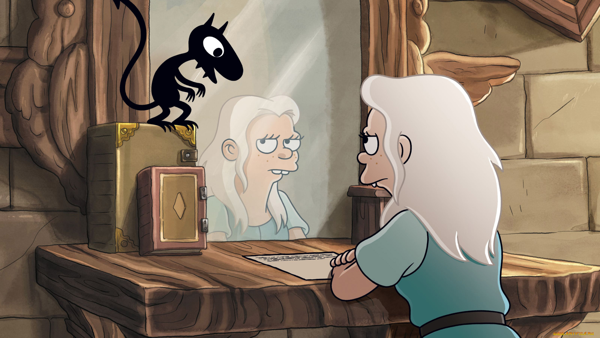 мультфильмы, disenchantment, luci, bean, разочарование