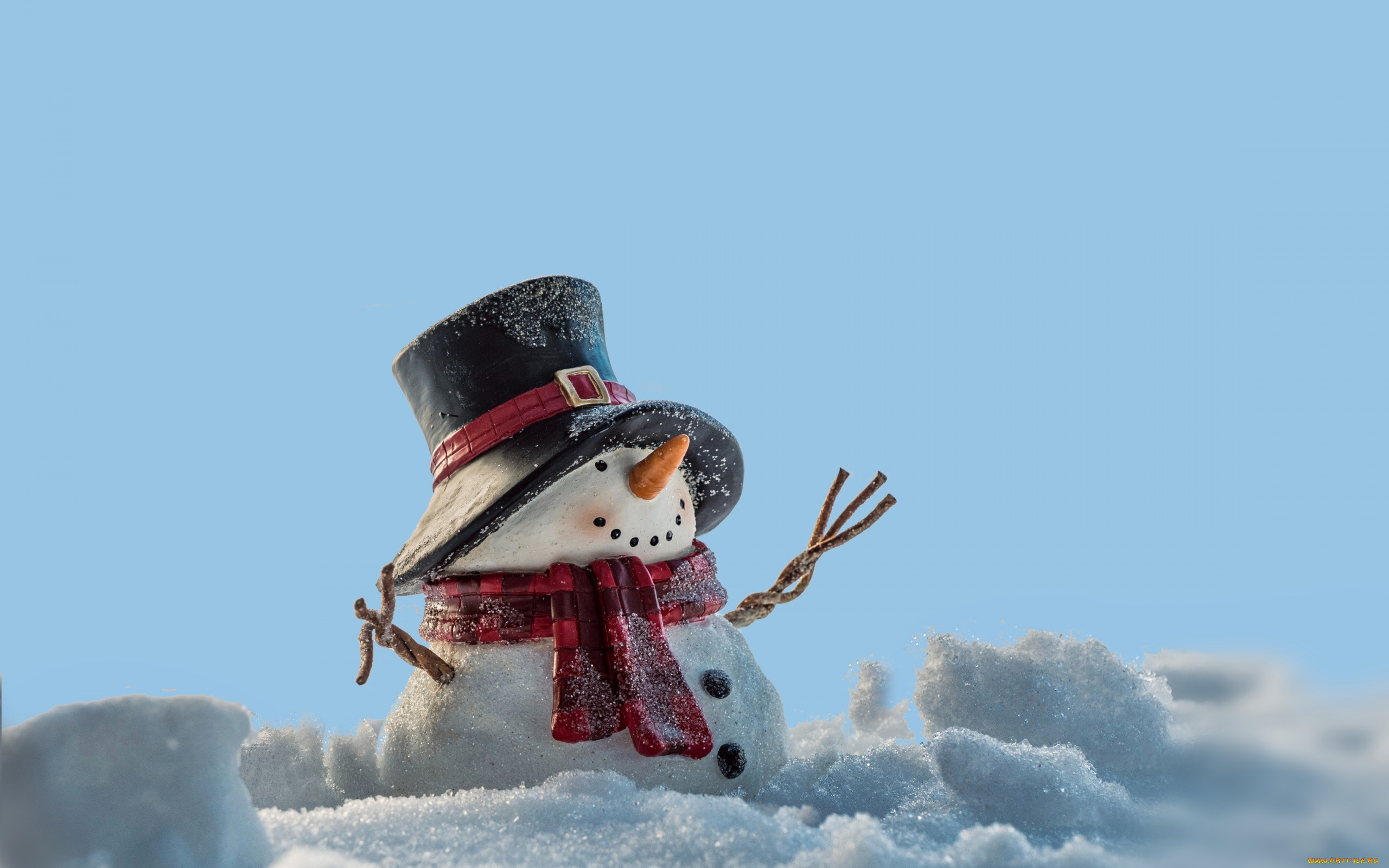 праздничные, снеговики, снег, снеговик, шляпа