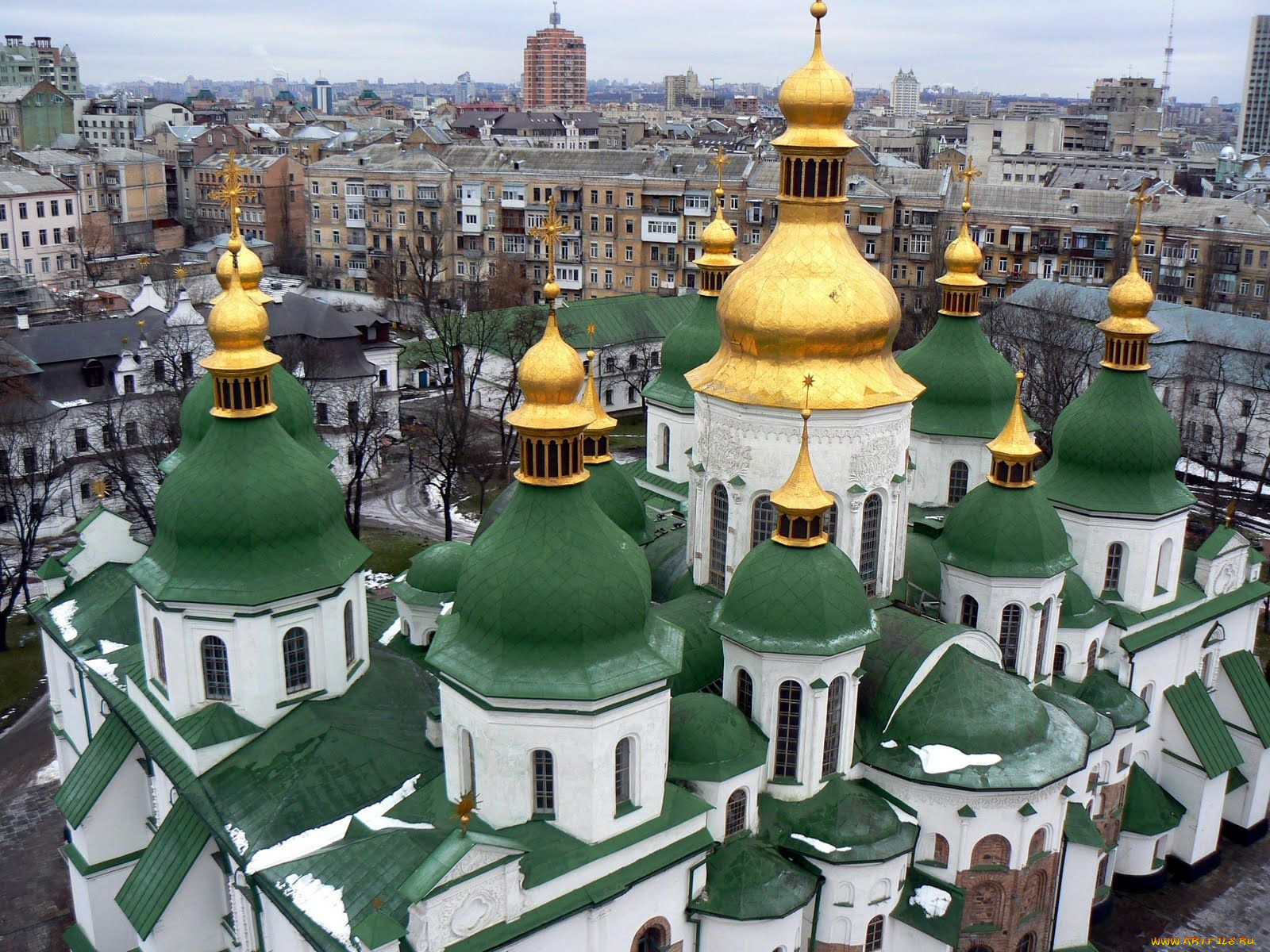 st, sophia`s, cathedral, города, киев, украина