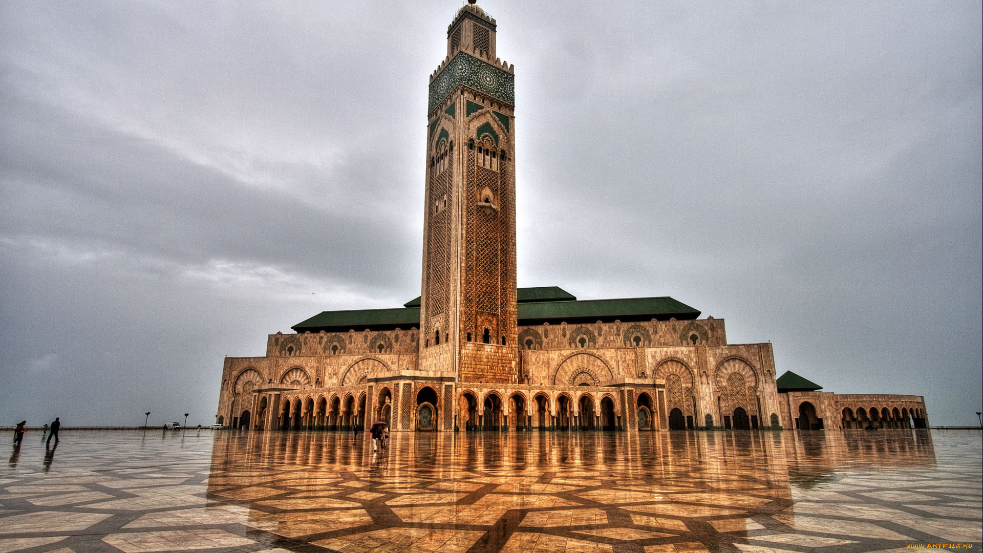 мечеть, хасана, марокко, города, мечети, медресе, мрамор, минарет, ислам
