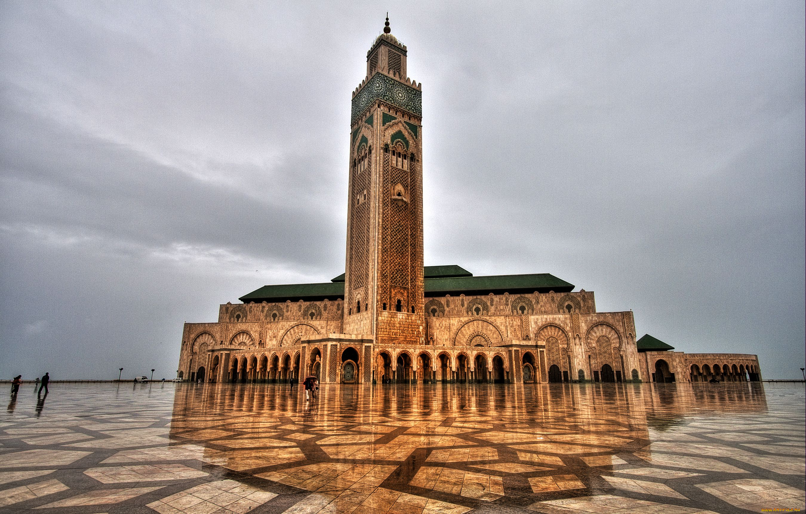 мечеть, хасана, марокко, города, мечети, медресе, мрамор, минарет, ислам