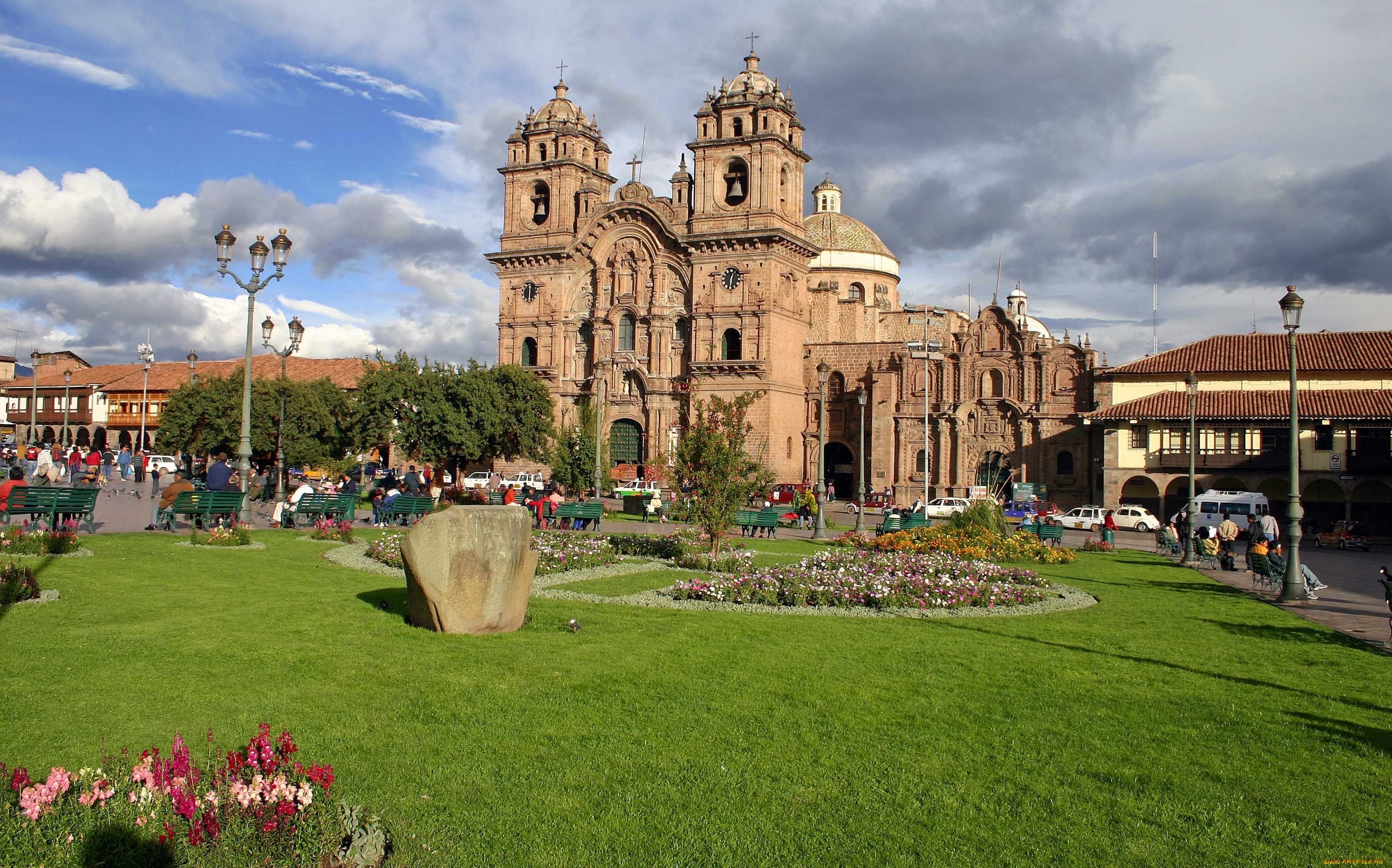 the, cathedral, plaza, de, armas, города, католические, соборы, костелы, аббатства, peru