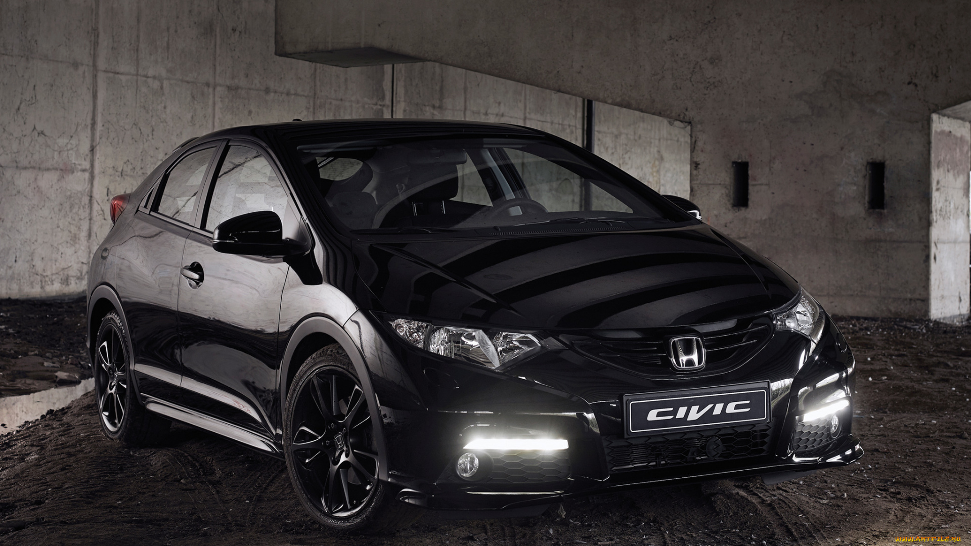 автомобили, honda, 2014г, темный, civic, black, edition