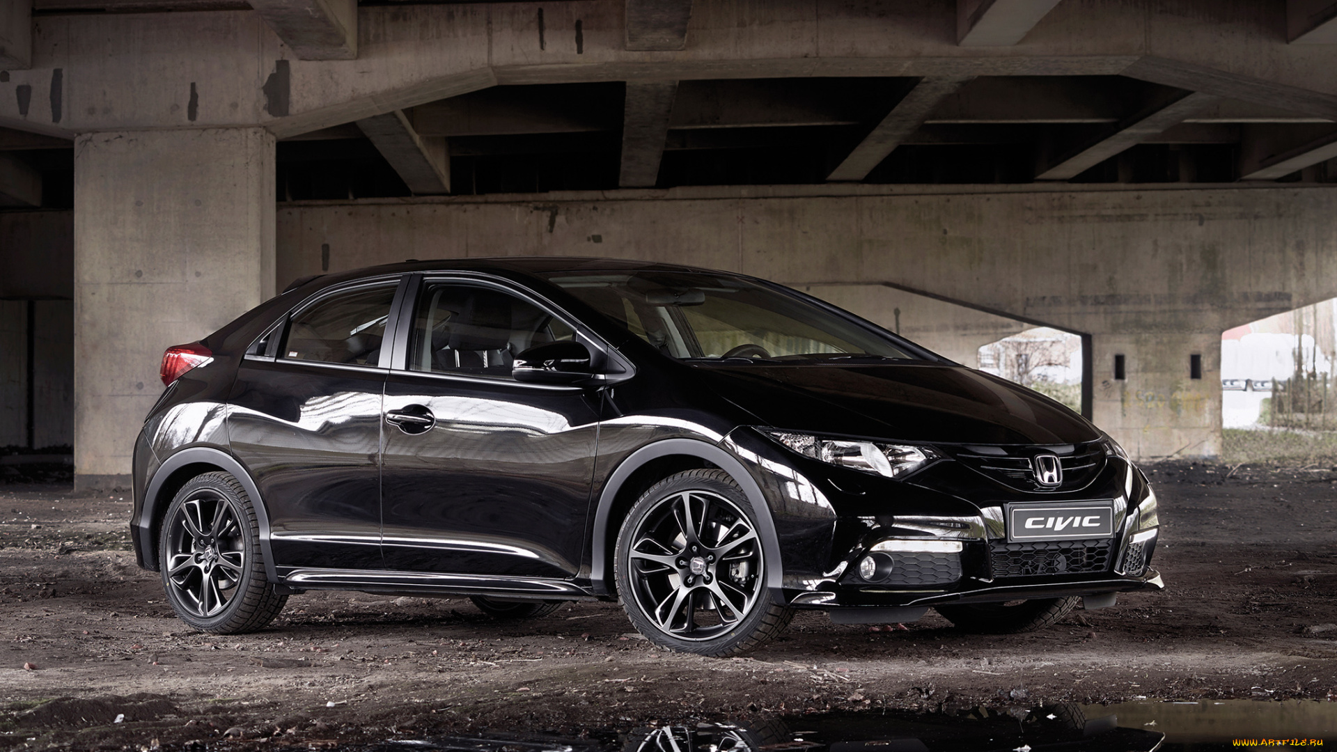 автомобили, honda, civic, темный, 2014г, black, edition