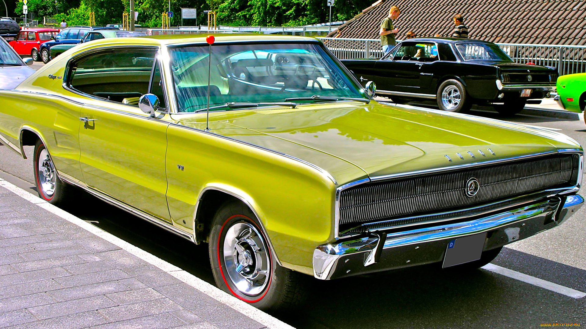 автомобили, выставки, и, уличные, фото, 1966, charger, dodge