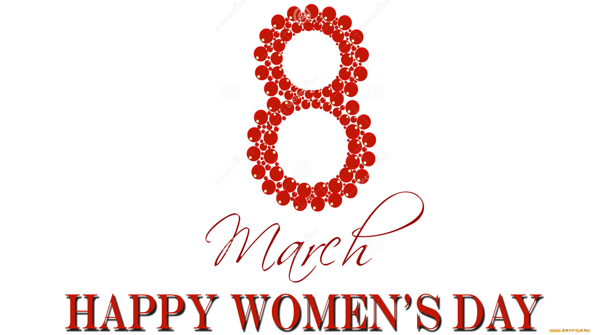 праздничные, международный, женский, день, -, 8, марта, цифра