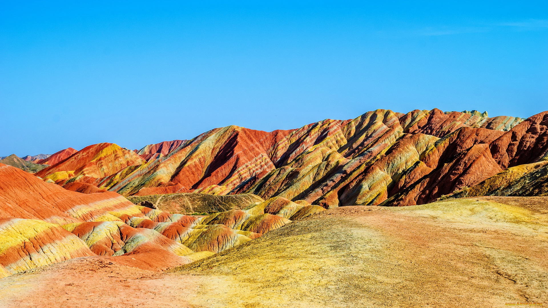 zhangye, national, geopark, of, danxia, китай, природа, горы, парк, песок, китай