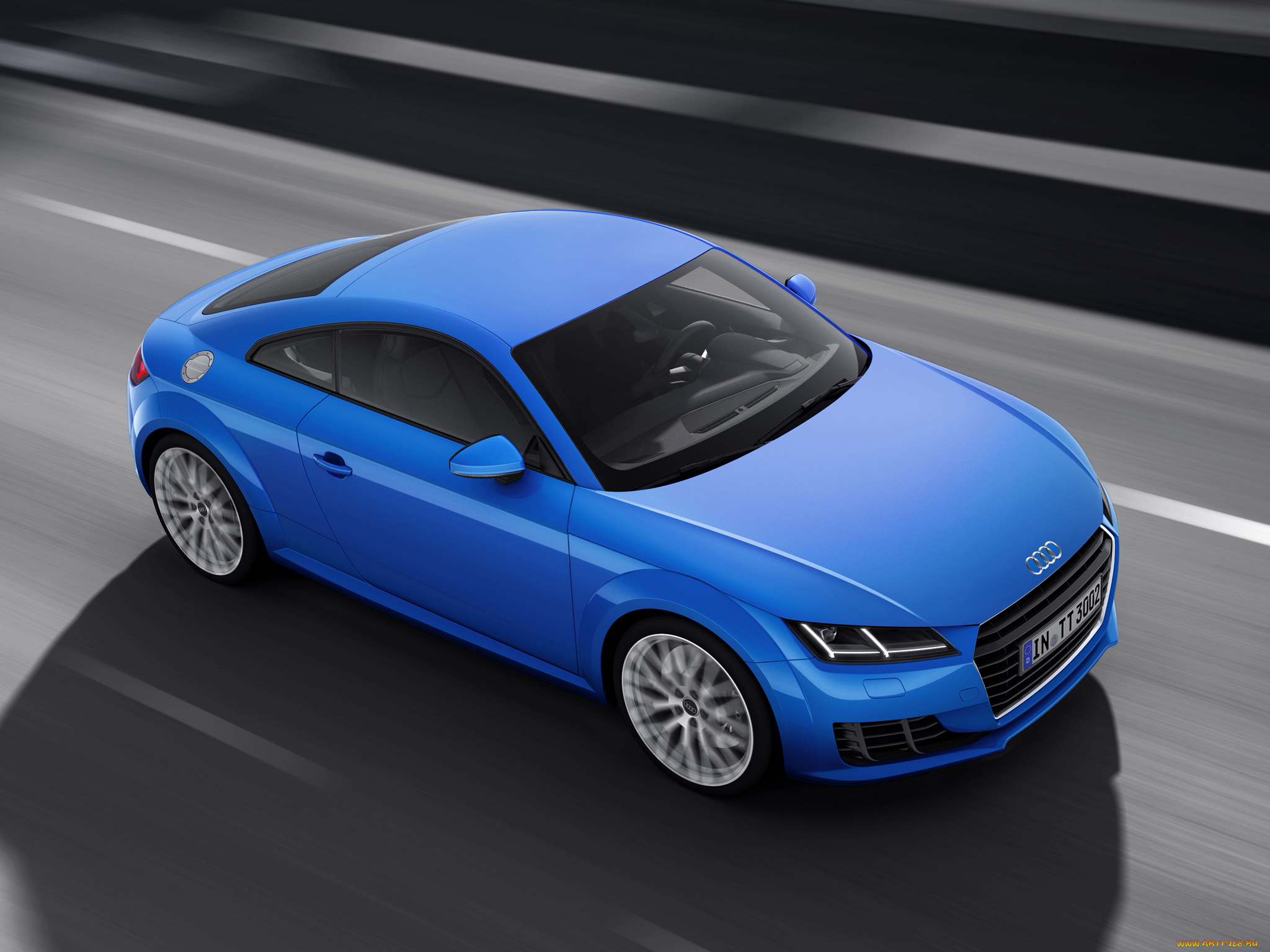 автомобили, audi, tt, coupе, 2014, синий