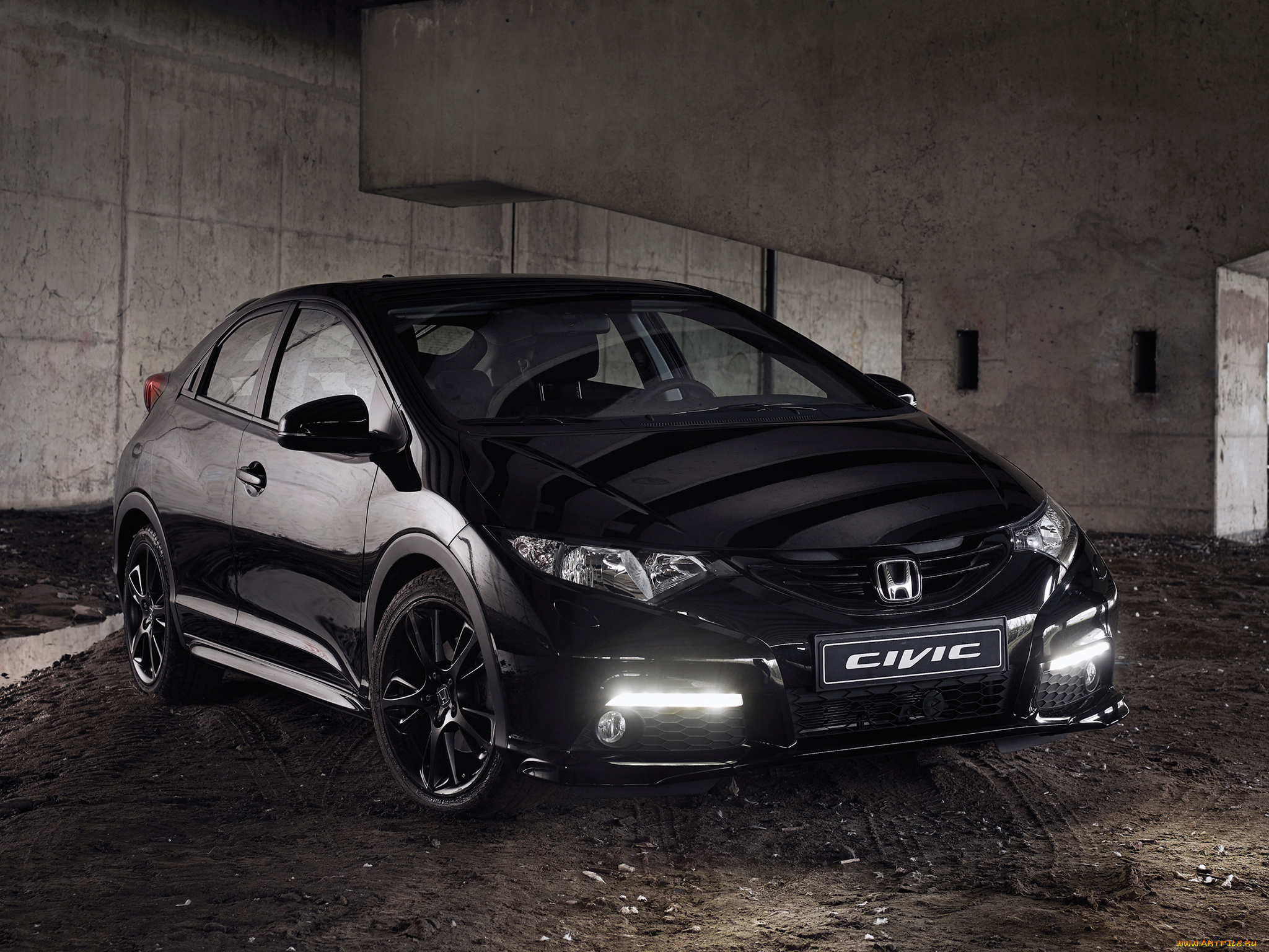 автомобили, honda, 2014г, темный, civic, black, edition