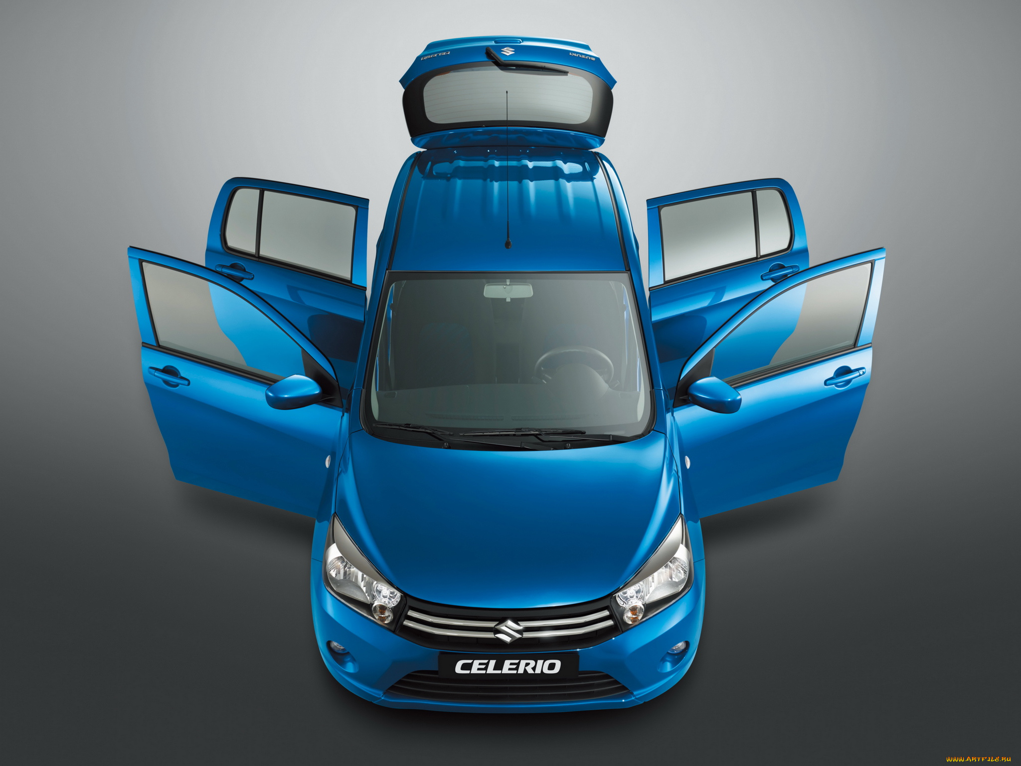 автомобили, suzuki, celerio, синий, 2014