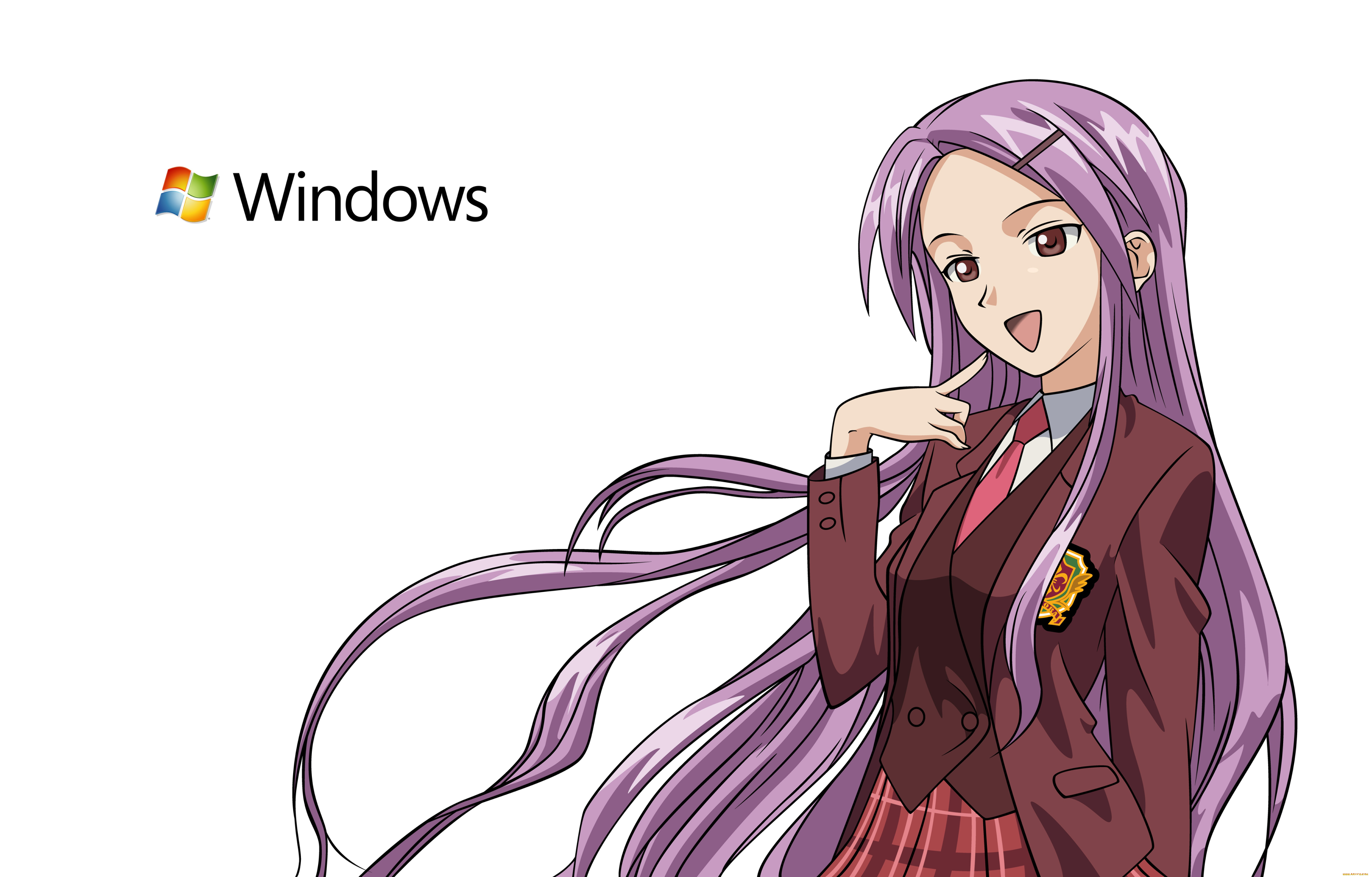 компьютеры, windows, 7, , vienna, фон, взгляд, девушка, логотип