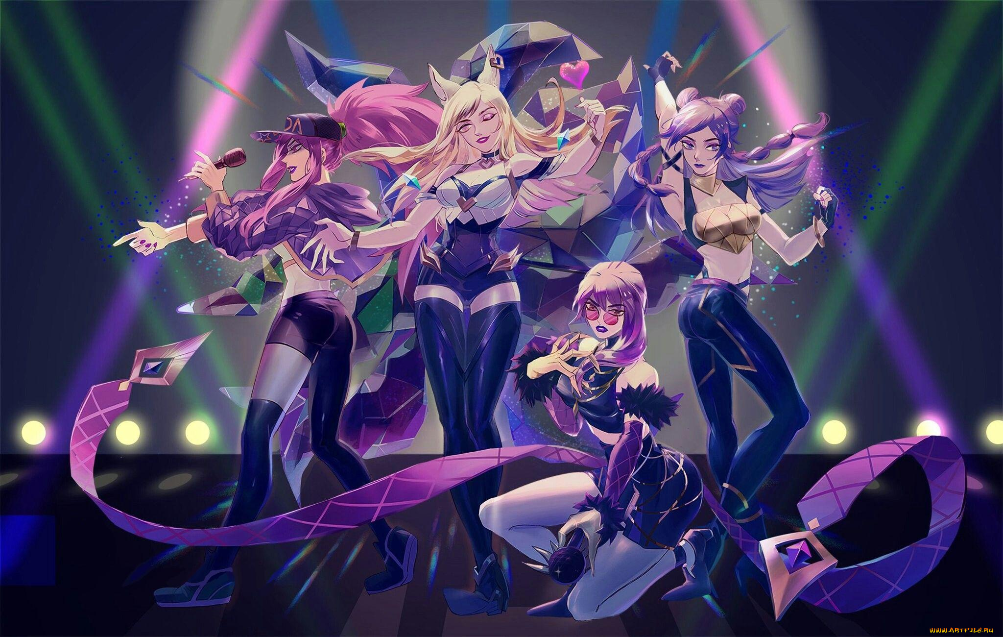 видео, игры, league, of, legends, kda, ahri, akali, kaisa, evelyn