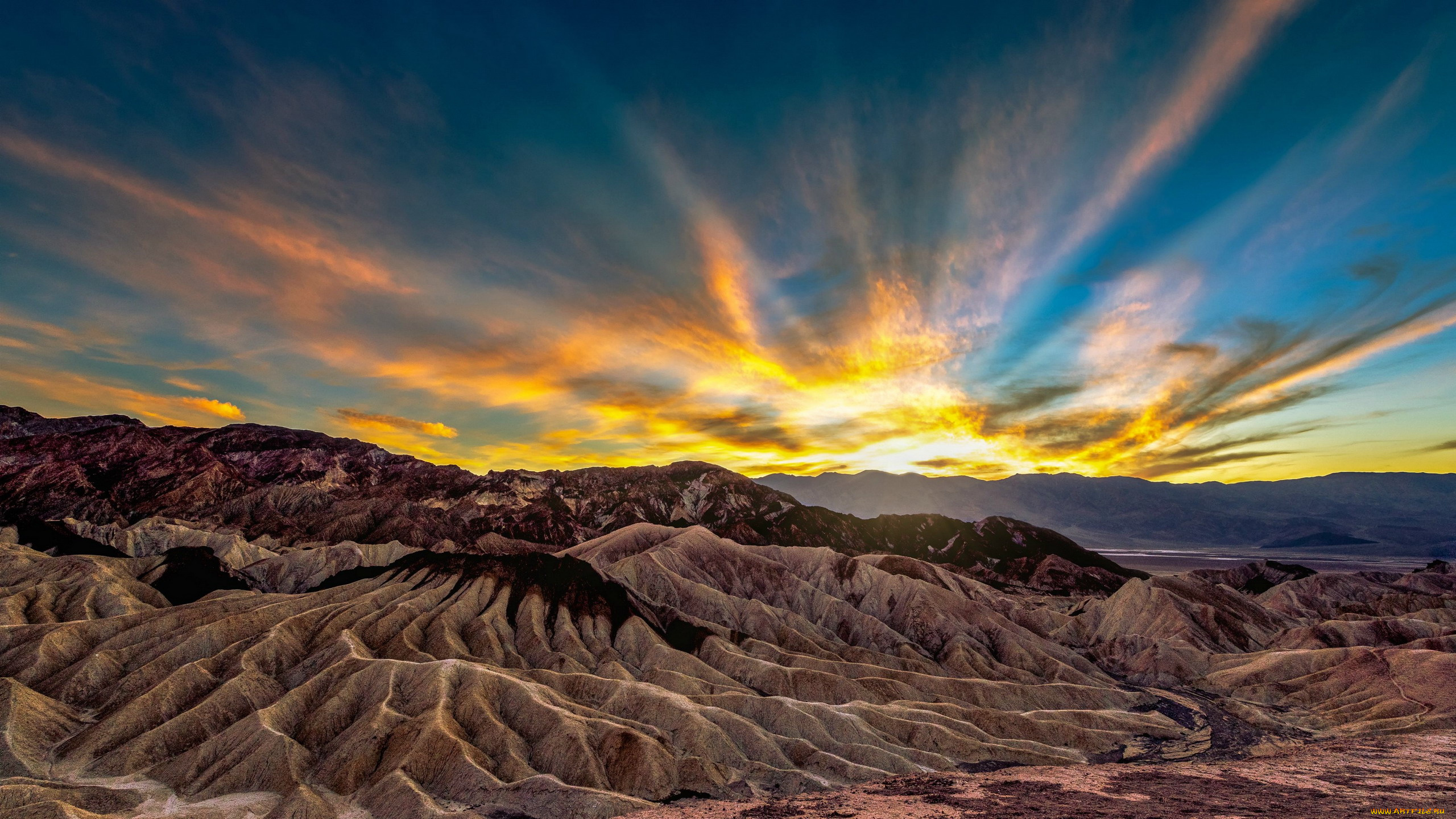 death, valley, np, california, природа, восходы, закаты, death, valley, np