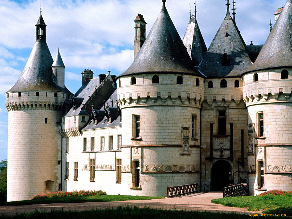 chateau, de, chaumont, france, города, замки, луары, франция
