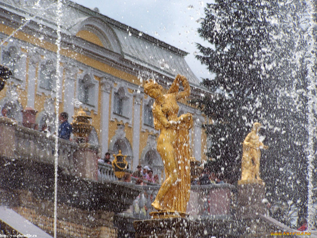 петергоф, нижний, парк, лето, 2005, города, санкт, петербург, россия