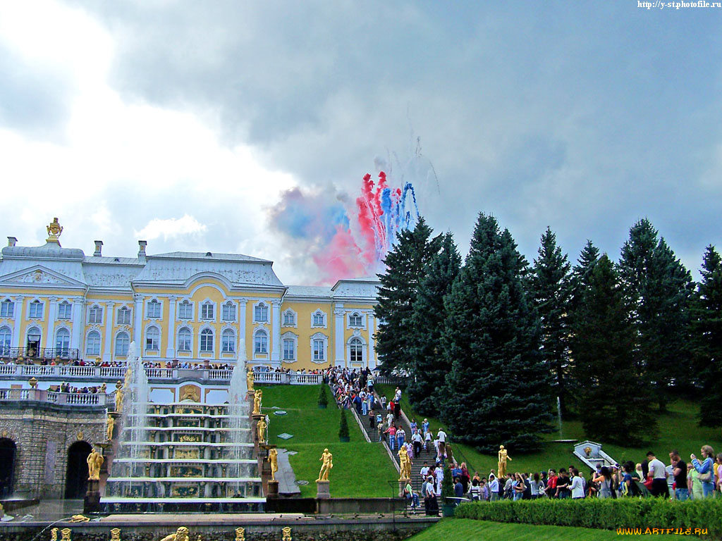 петергоф, нижний, парк, лето, 2005, города, санкт, петербург, россия