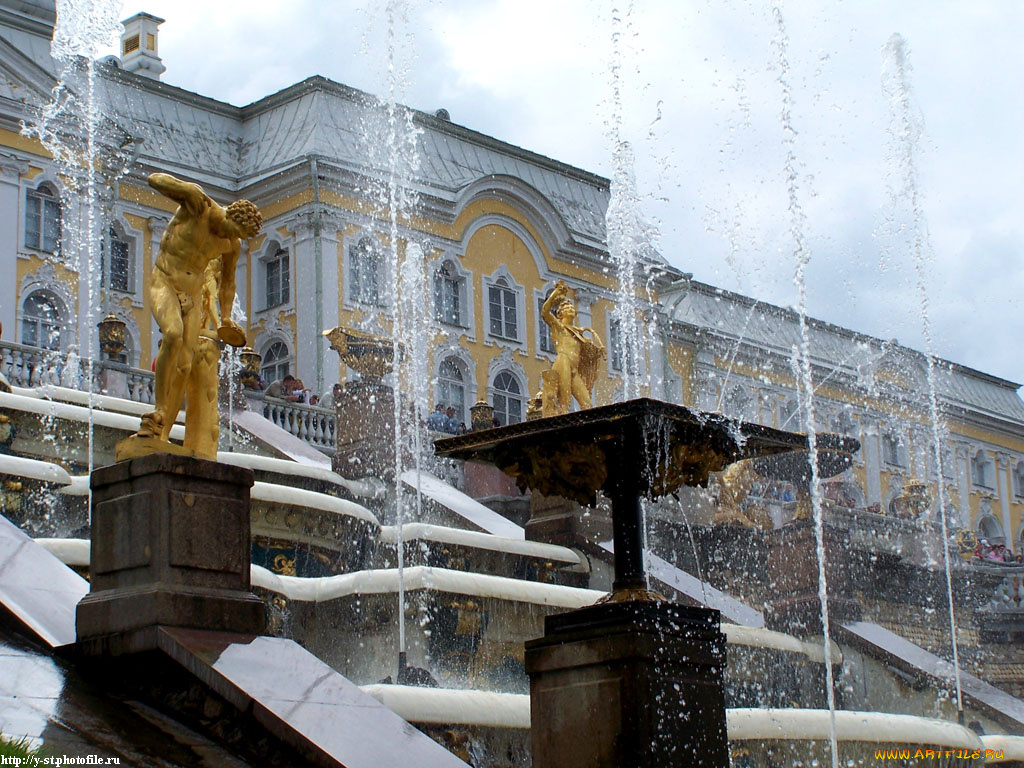 петергоф, нижний, парк, лето, 2005, города, санкт, петербург, россия