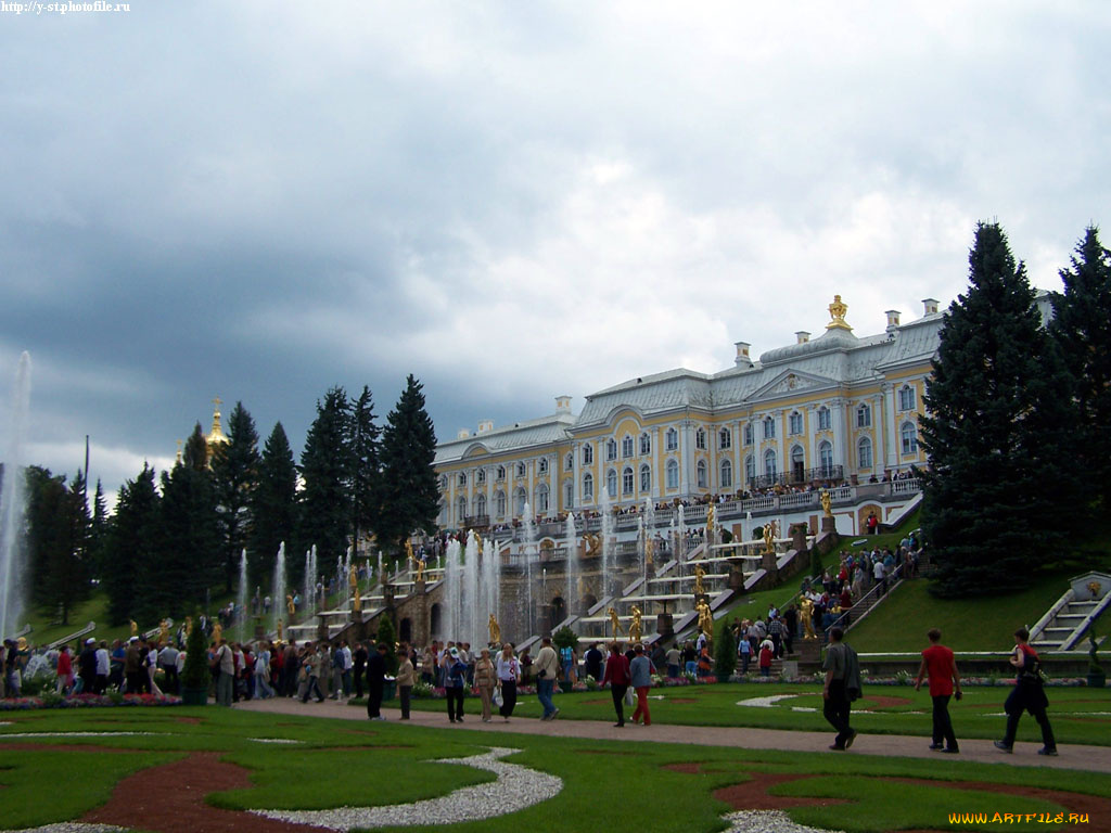 петергоф, нижний, парк, лето, 2005, города, санкт, петербург, россия