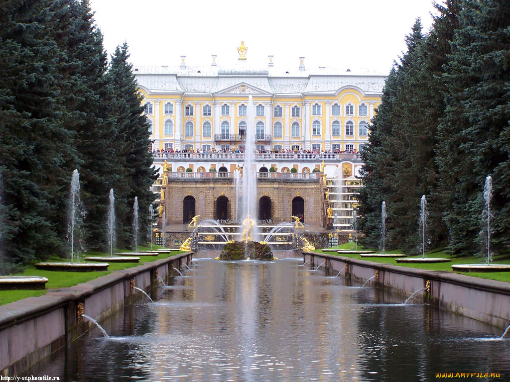 петергоф, нижний, парк, лето, 2005, города, санкт, петербург, россия