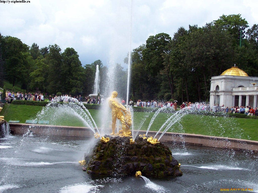 петергоф, нижний, парк, лето, 2005, города, санкт, петербург, россия