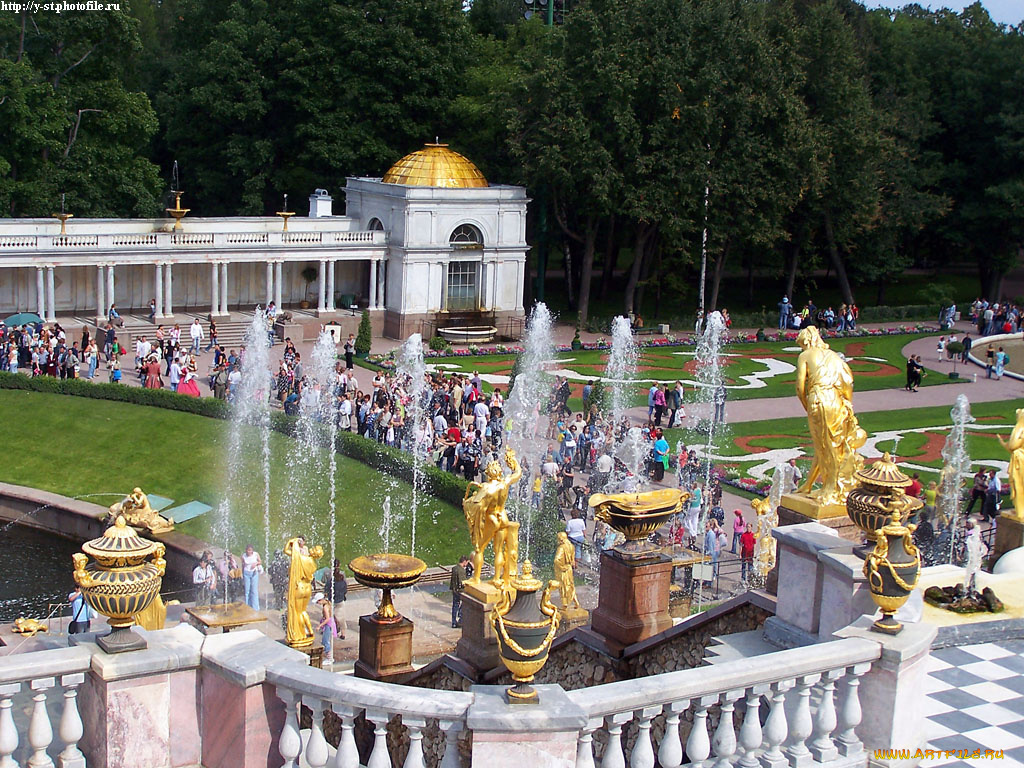 петергоф, нижний, парк, лето, 2005, города, санкт, петербург, россия