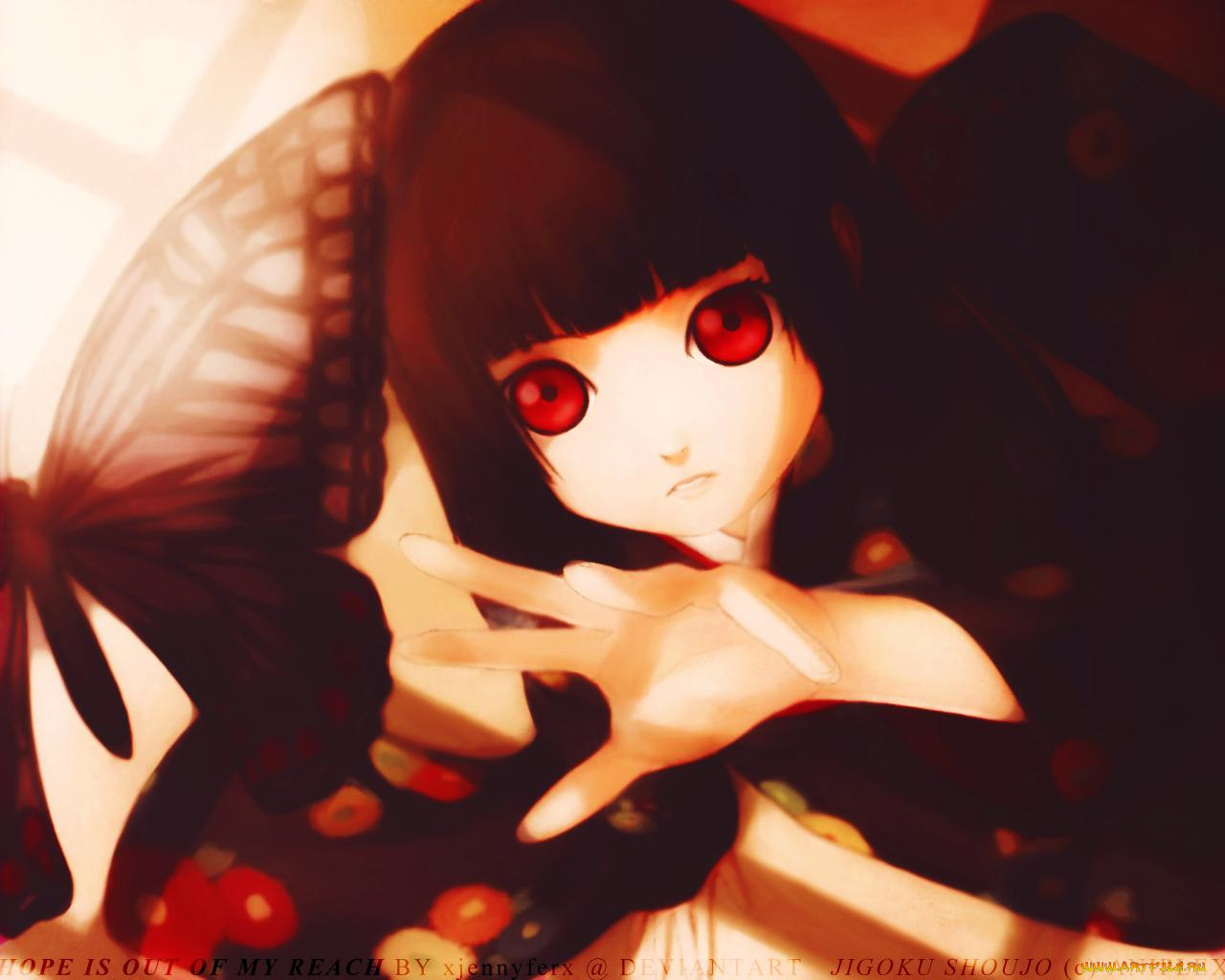 аниме, jigoku, shoujo