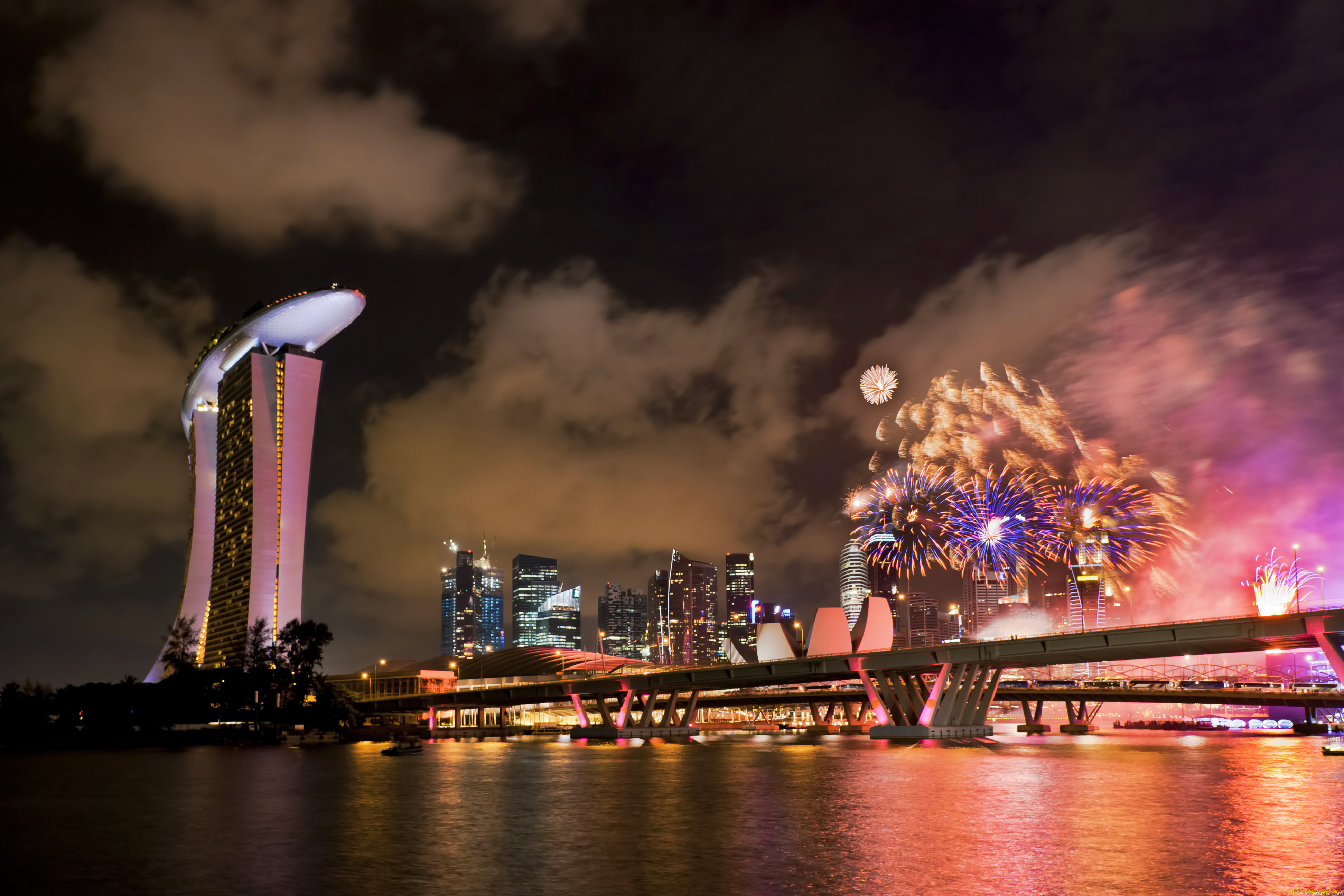 город страны архитектура салют Сингапур без смс