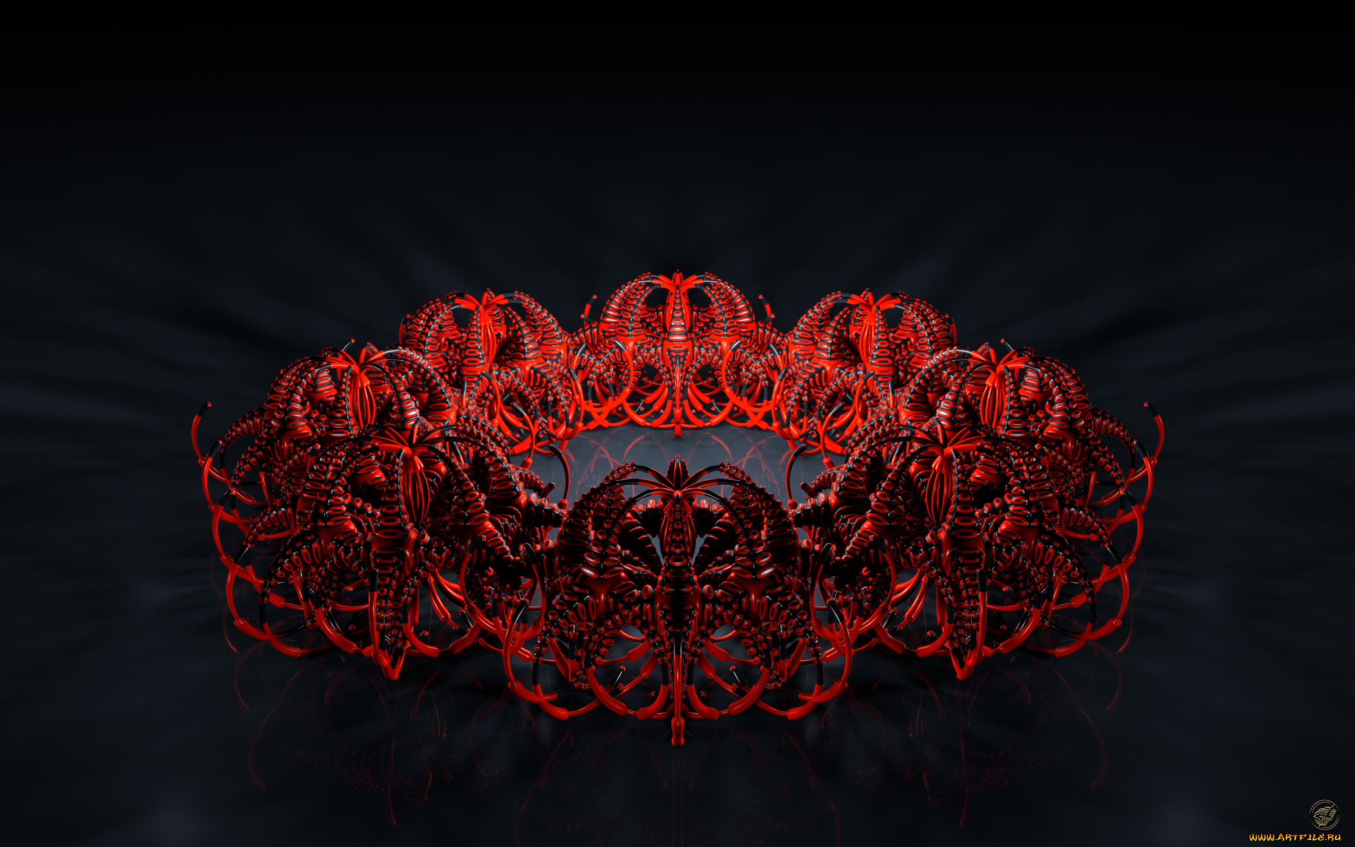 3д, графика, fractal, фракталы, фон, цвета, узор