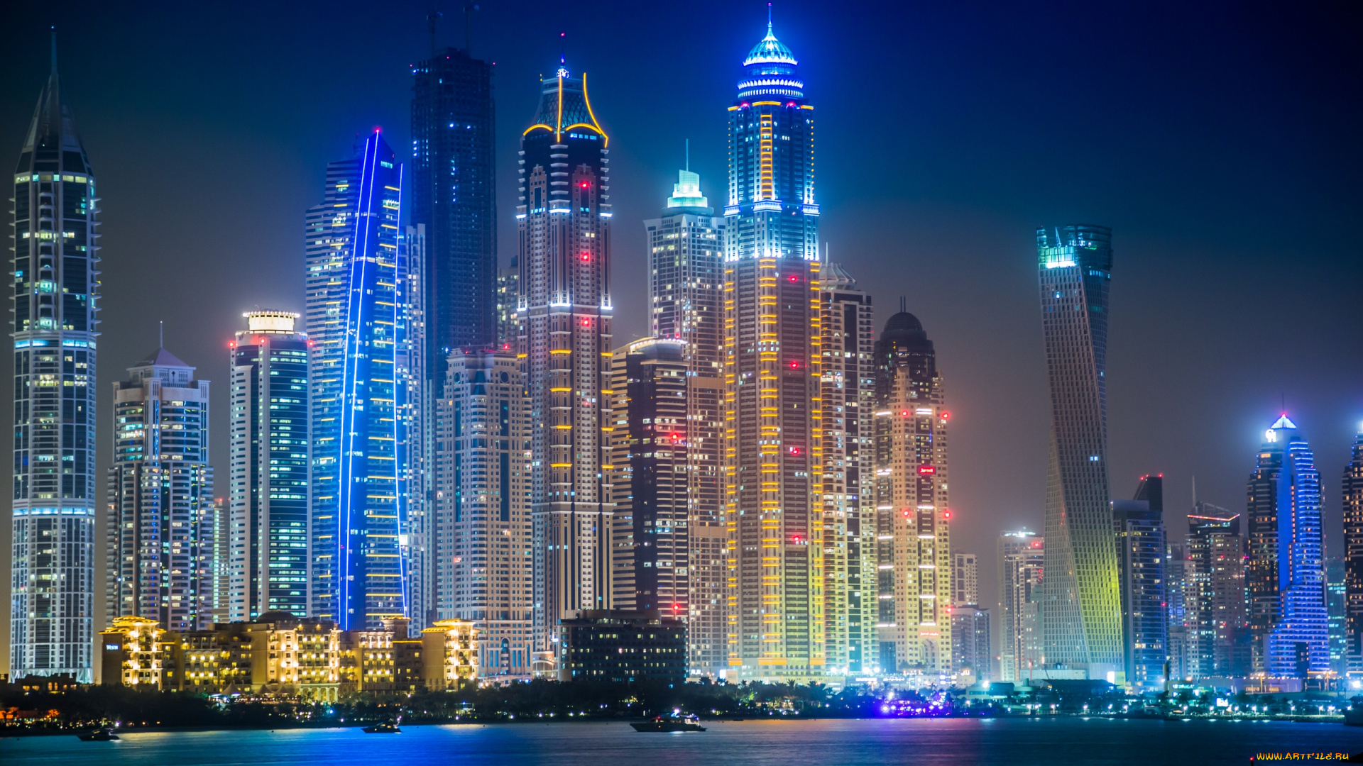 dubai, , uae, города, дубаи, , оаэ, ночной, город, uae, дубай, гавань, небоскрёбы, здания