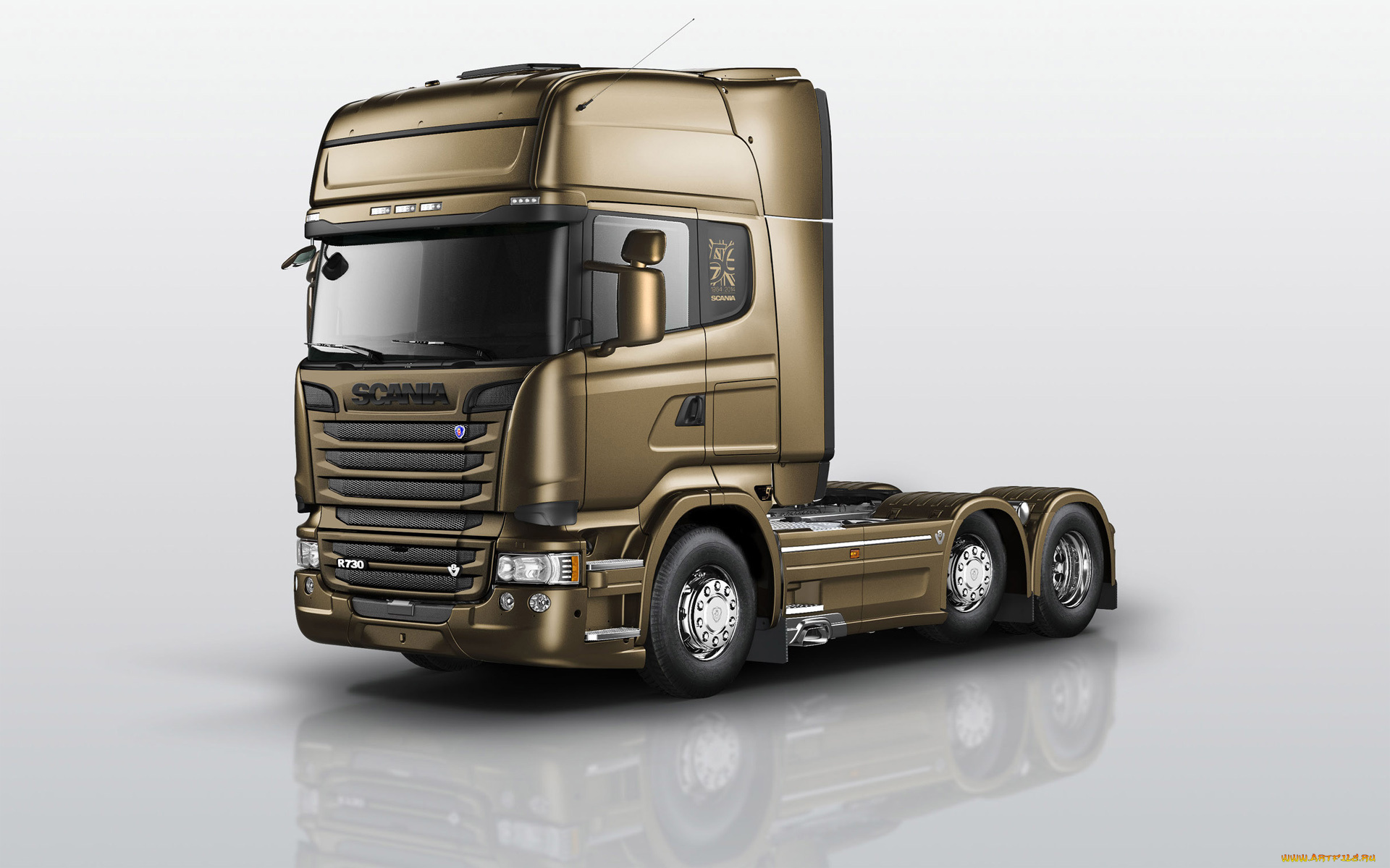 автомобили, scania, золотой, скания