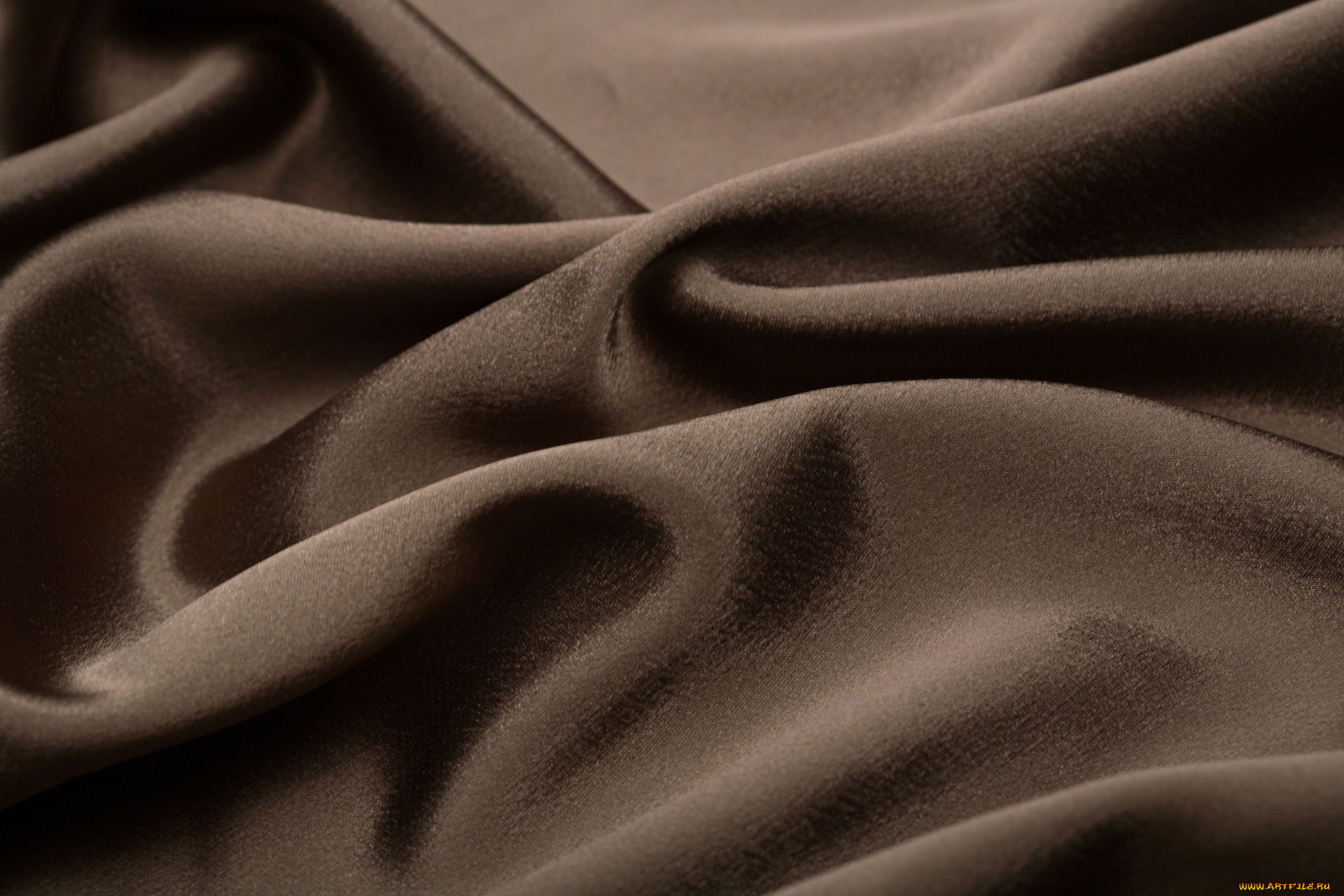 разное, текстуры, складки, темная, коричневая, ткань