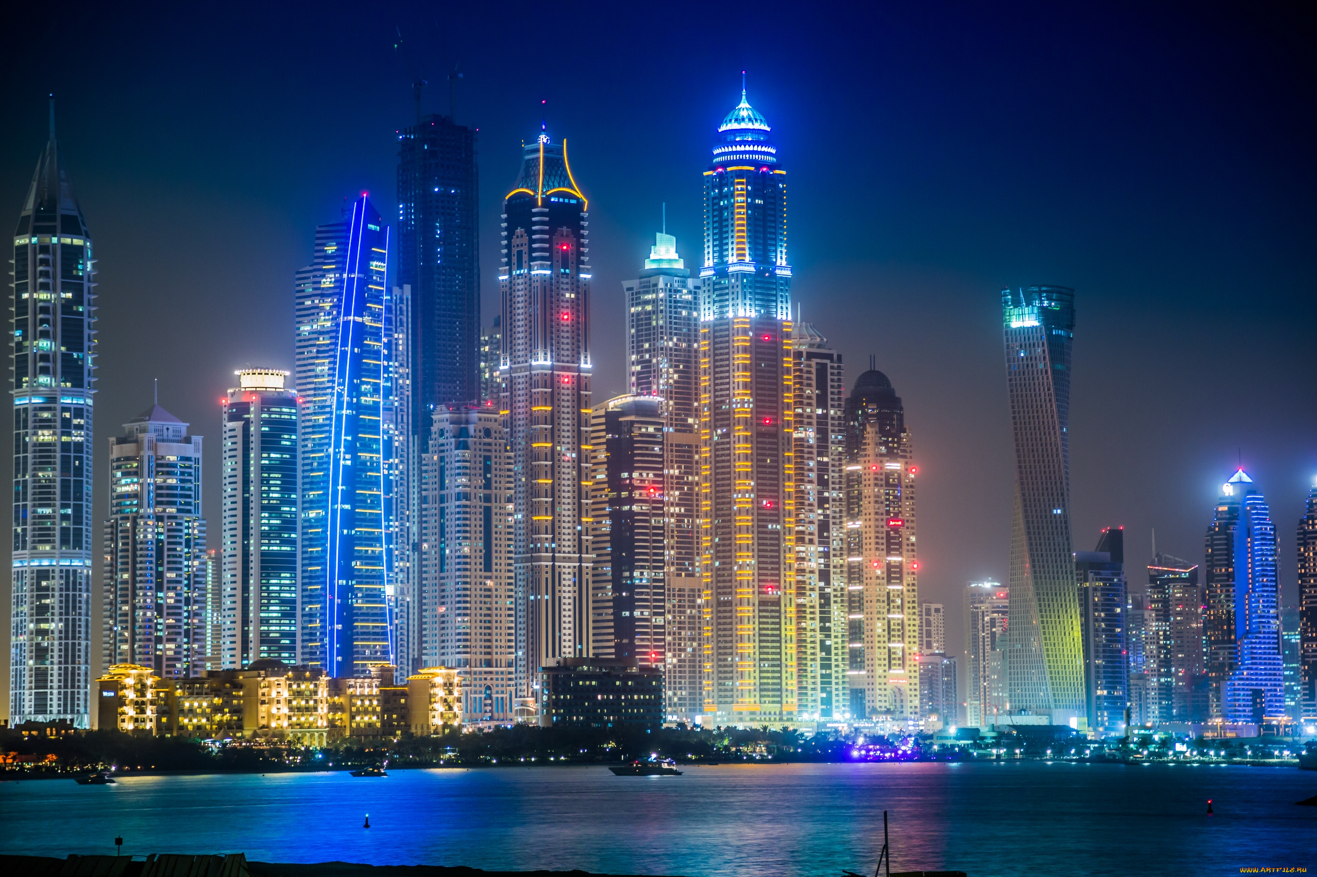 dubai, , uae, города, дубаи, , оаэ, ночной, город, uae, дубай, гавань, небоскрёбы, здания