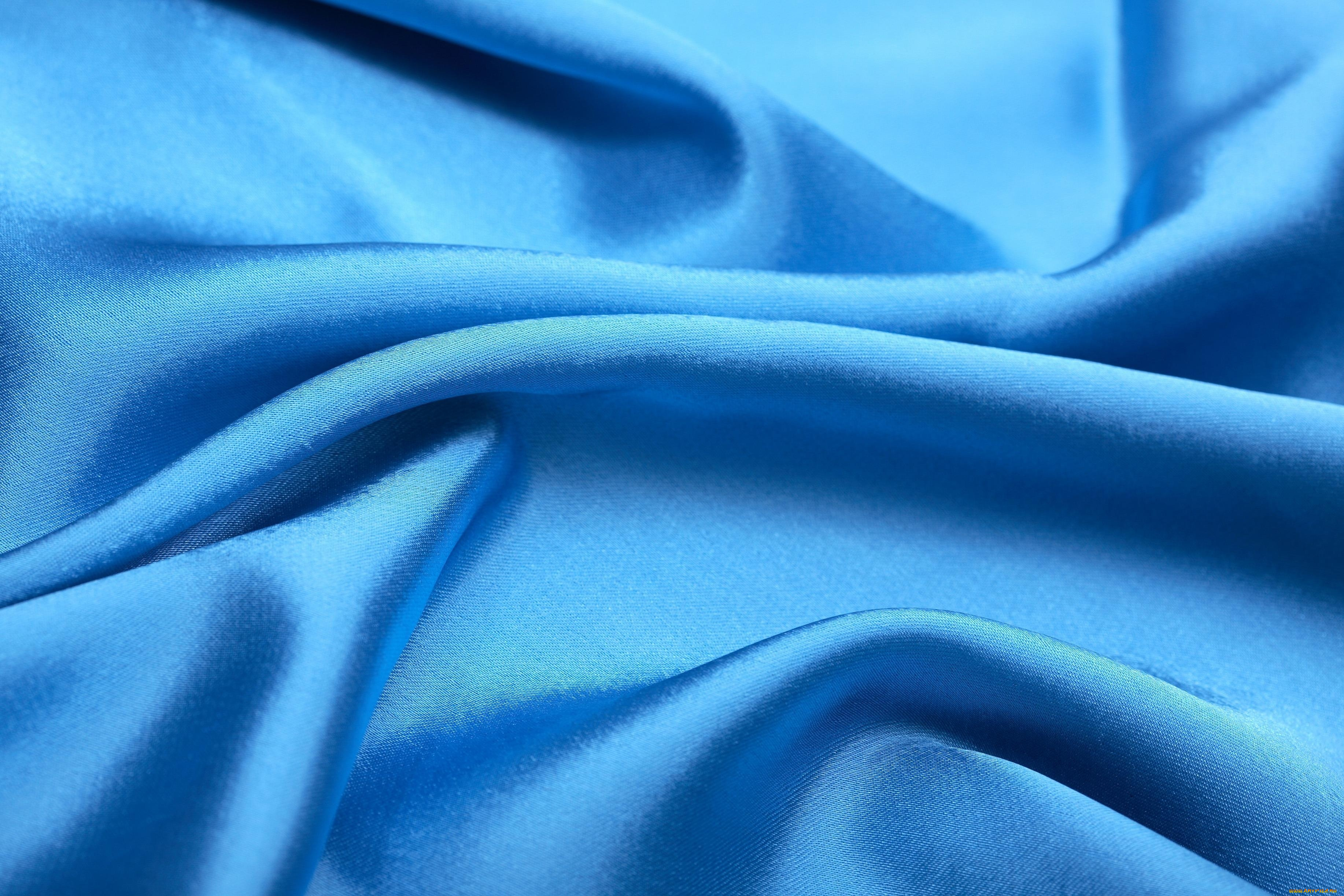 разное, текстуры, голубая, ткань, блеск, складки, светлая