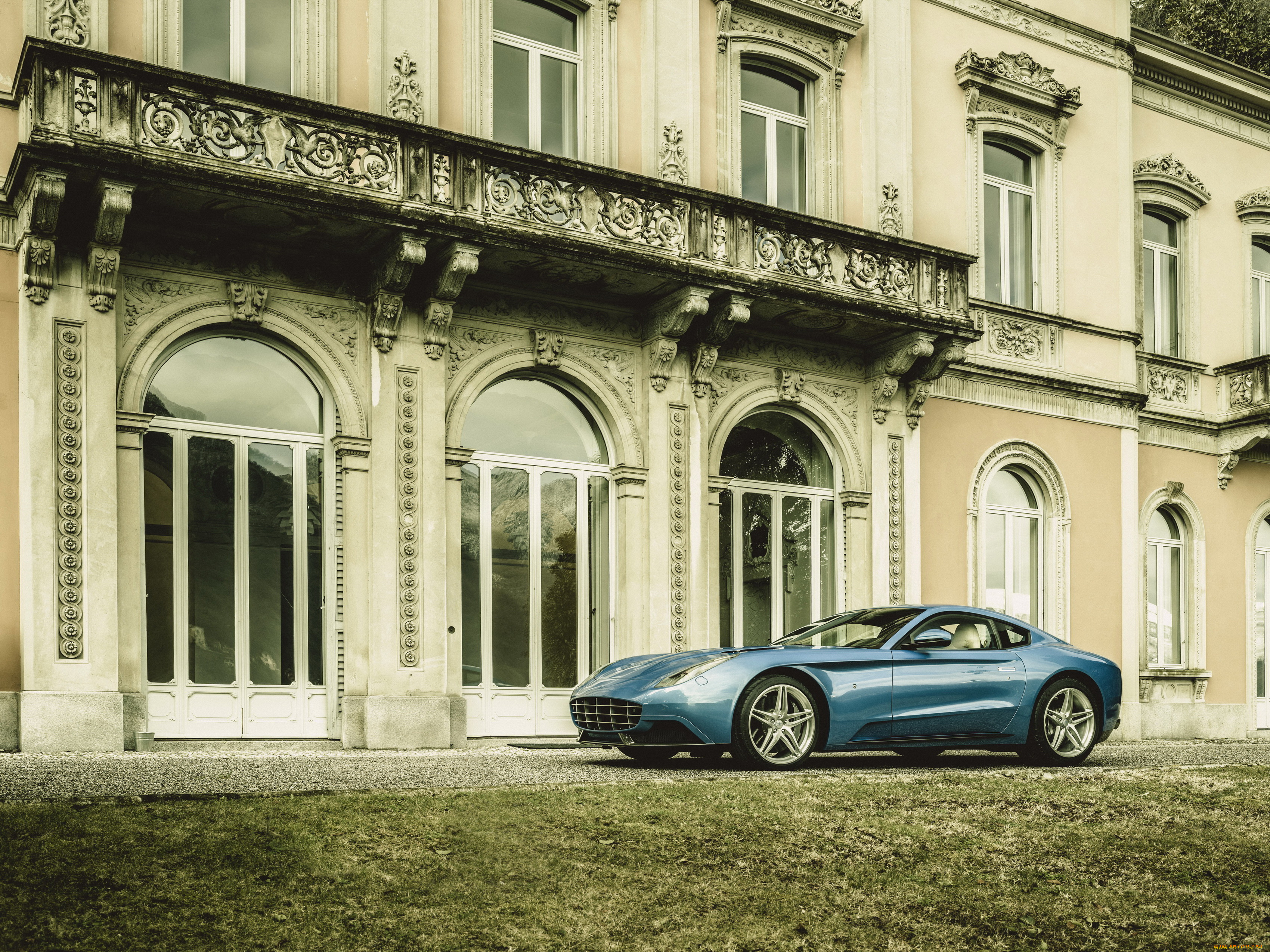 2015, carrozzeria, touring, berlinetta, lusso, , based, on, ferrari, f12, berlinetta, автомобили, ferrari, berlinetta, carrozzeria, голубой, город