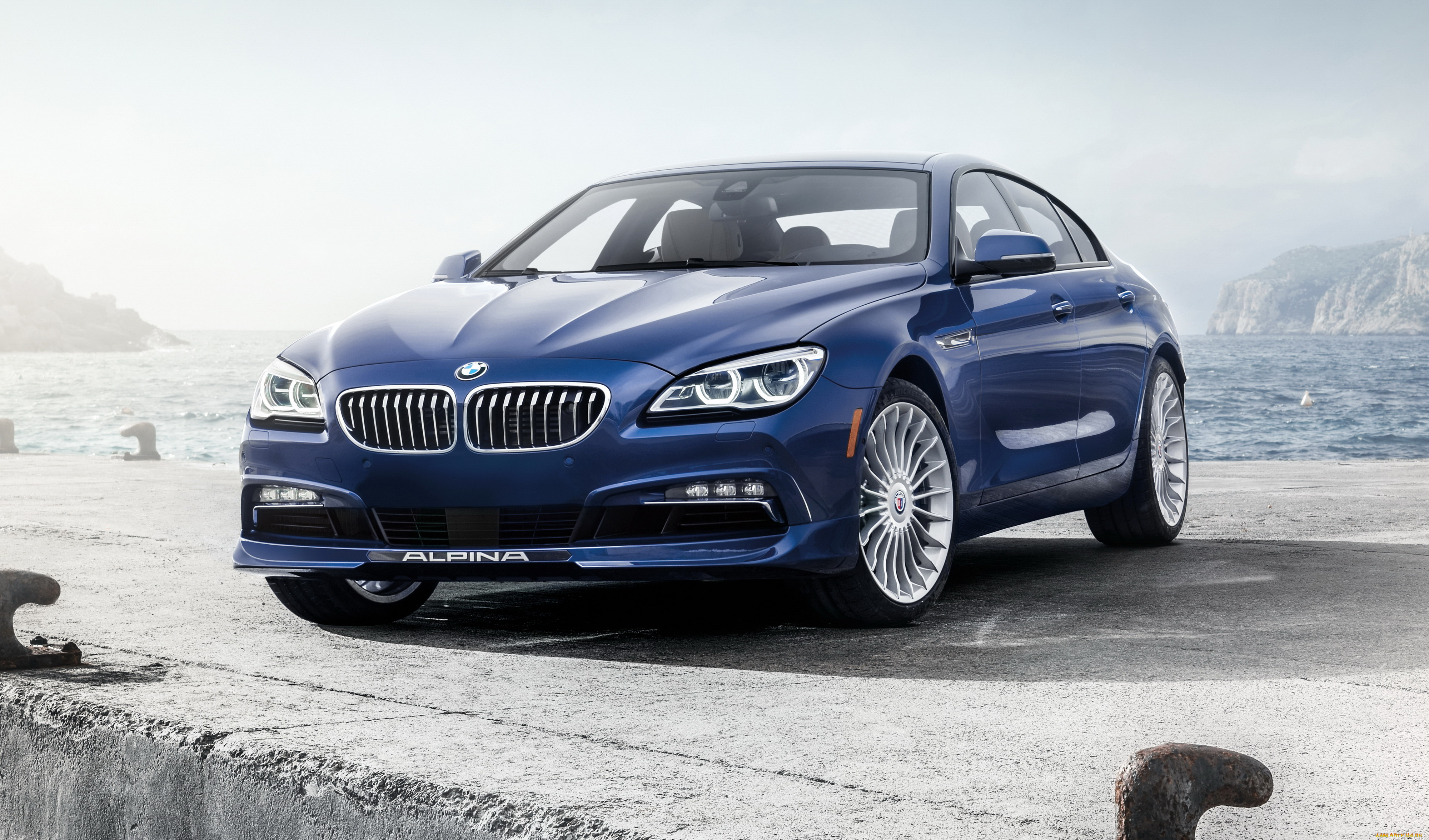 2016, bmw, alpina, b6, xdrive, gran, coupe, автомобили, bmw, металлик, тюнинг, голубой, alpina